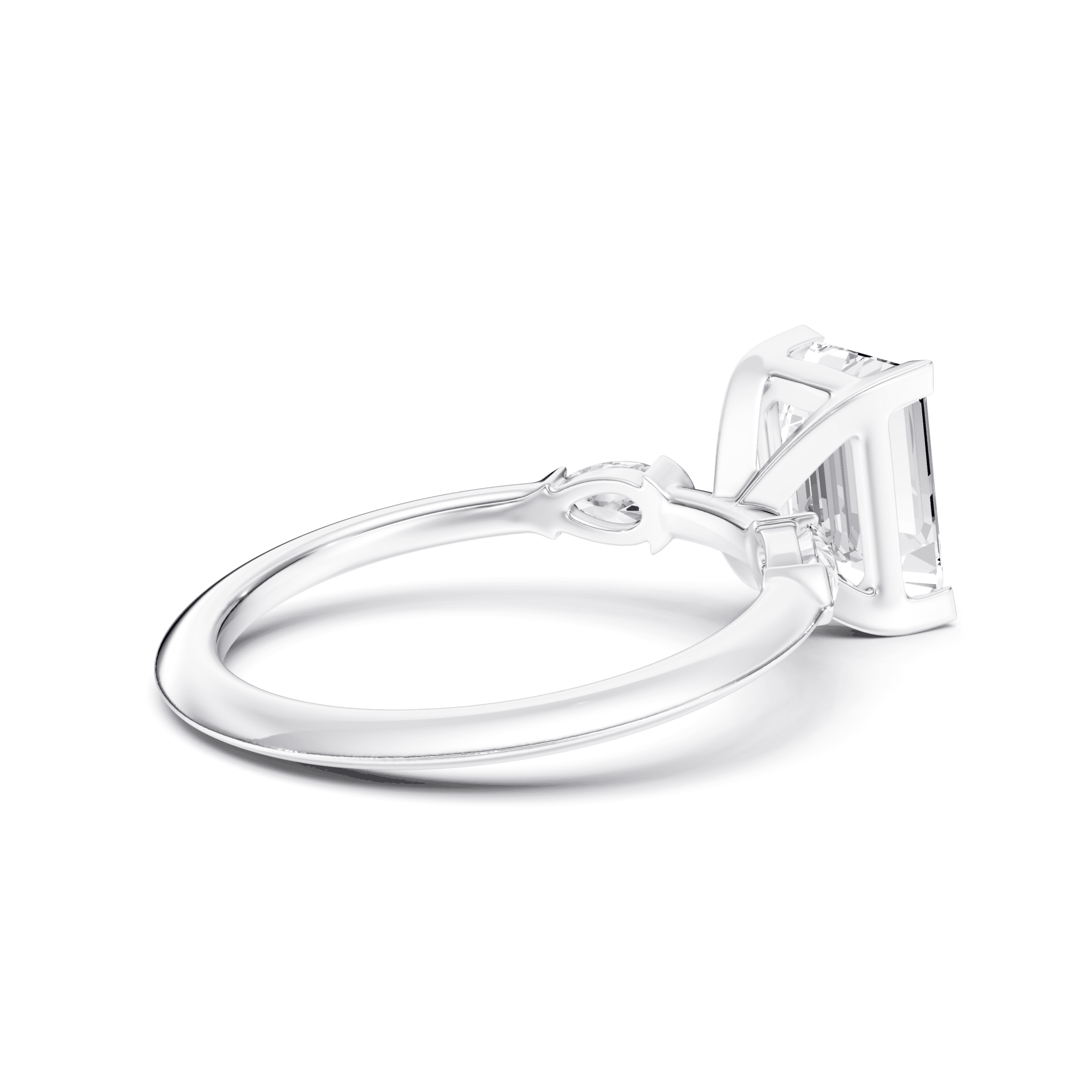 DAZZ Ring Emerald — White Gold view 3