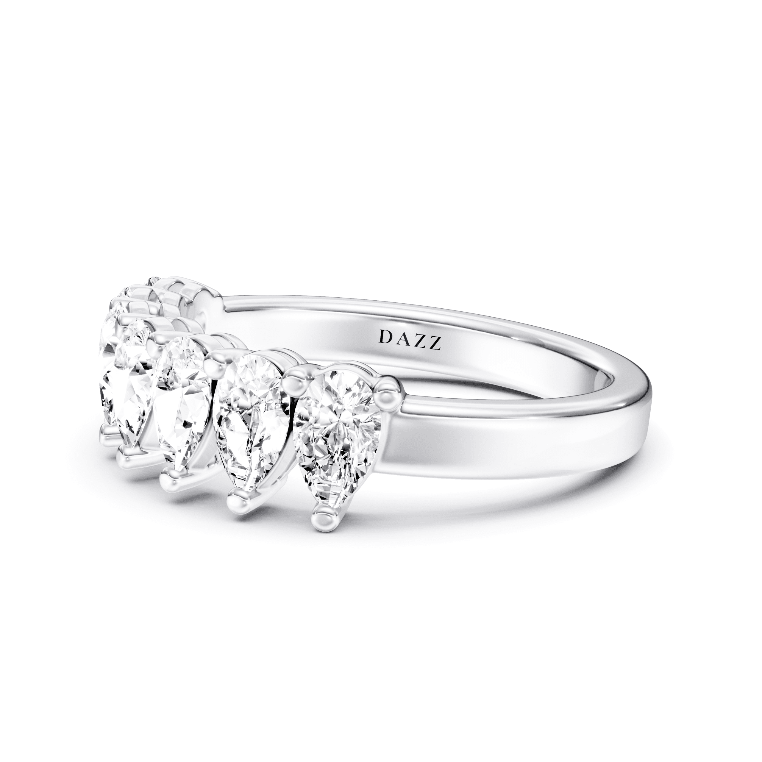 Eternity Ring Pear — White Gold view 3