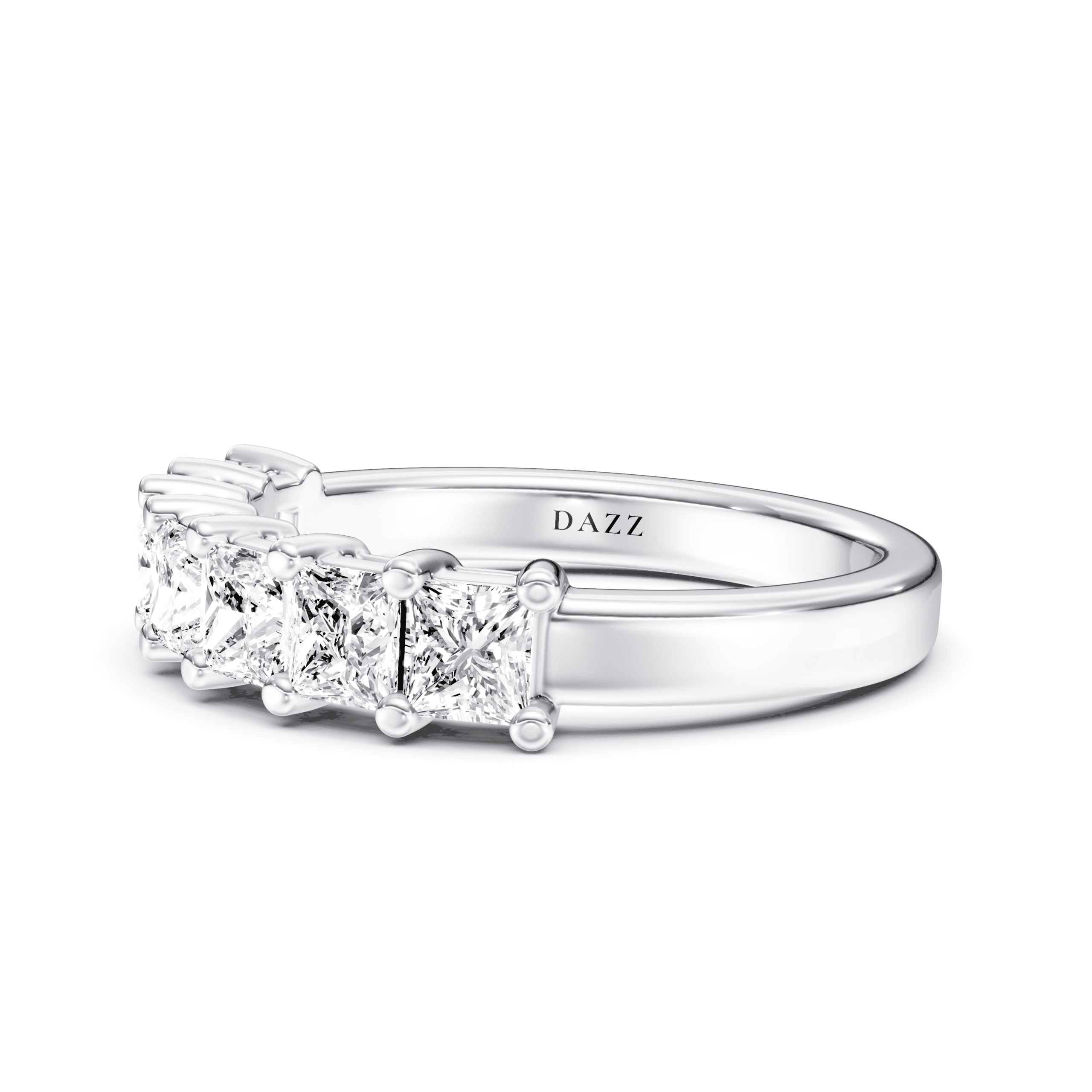 Eternity Ring Princess — White Gold view 3