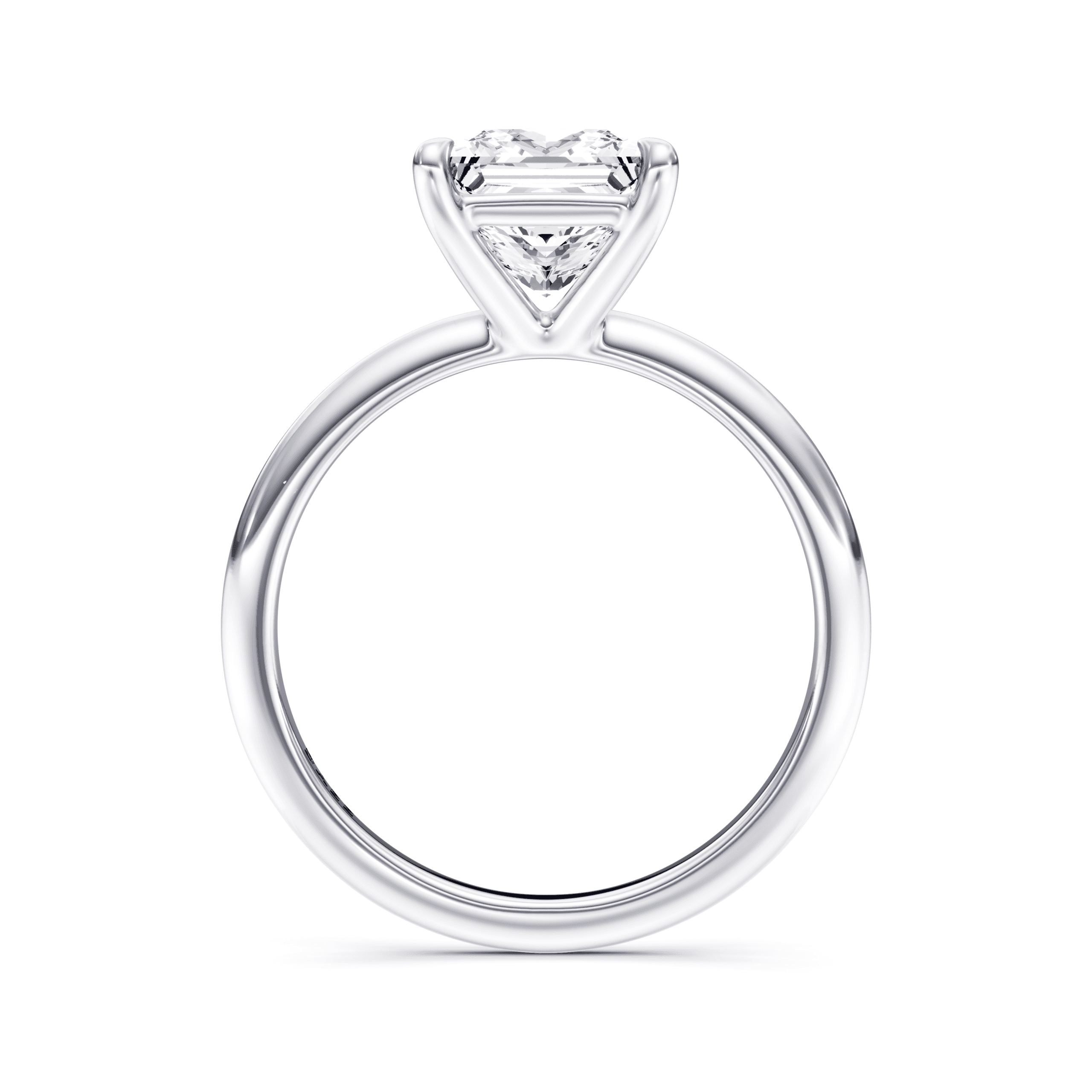 Solitaire Princess — White Gold view 2