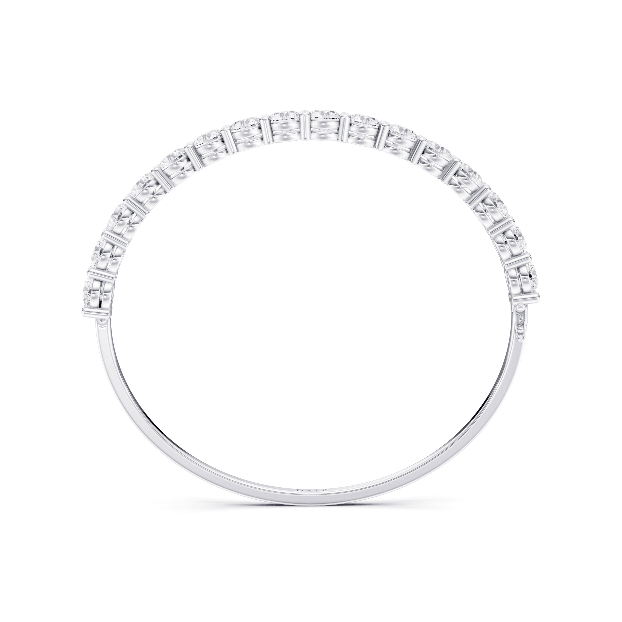 Bangle Round 5mm — White Gold view 3