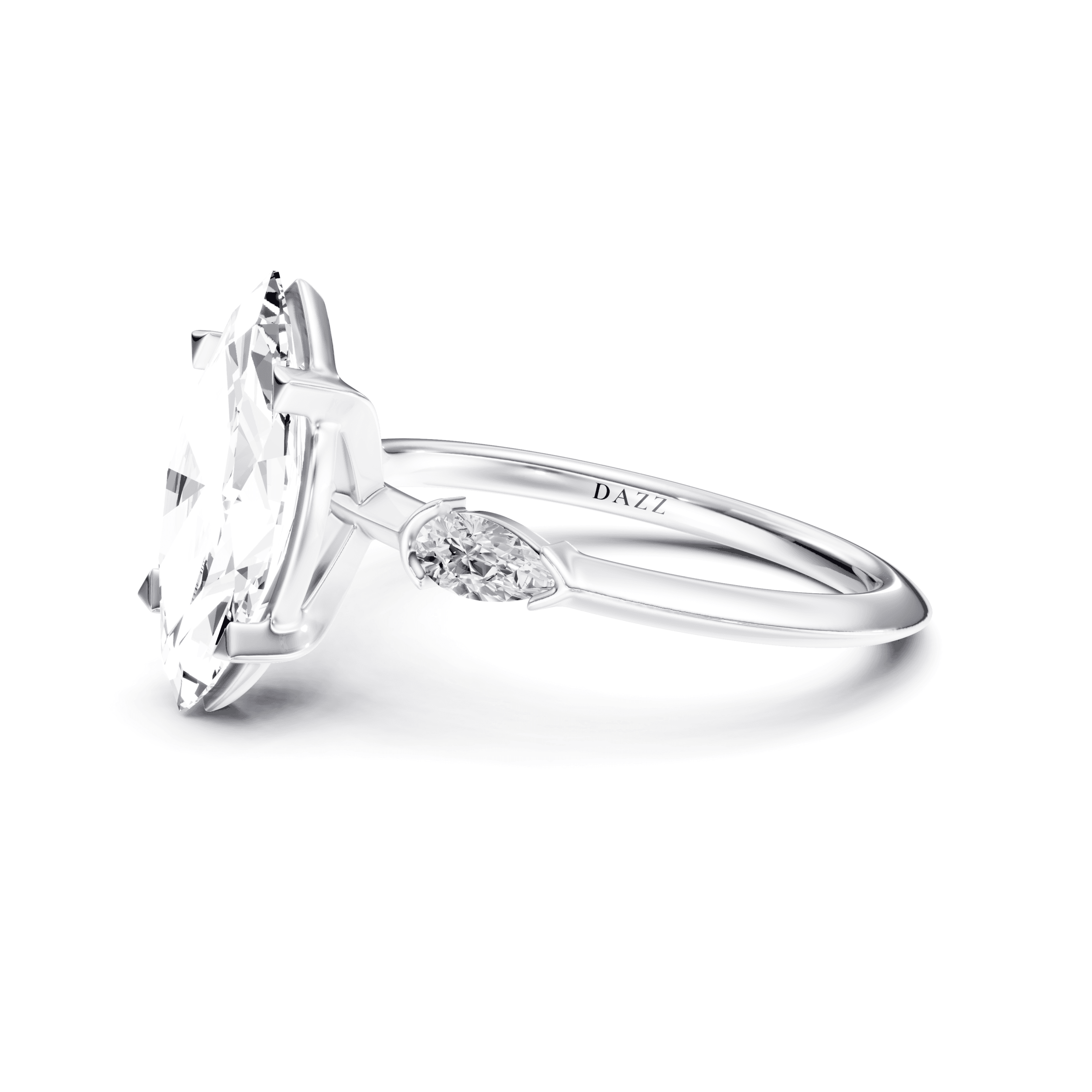 DAZZ Ring Marquise — White Gold view 3