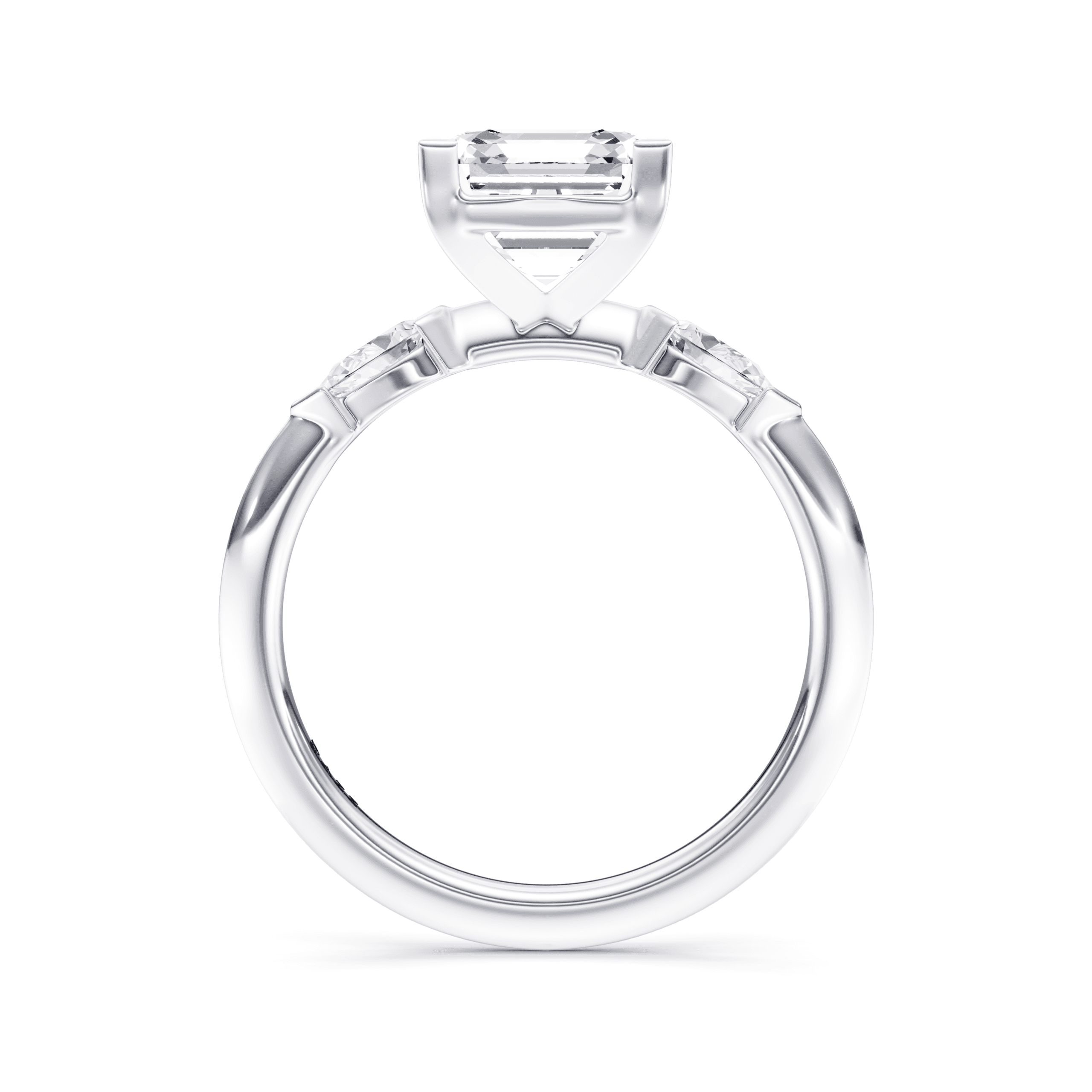 DAZZ Ring Asscher — White Gold view 4