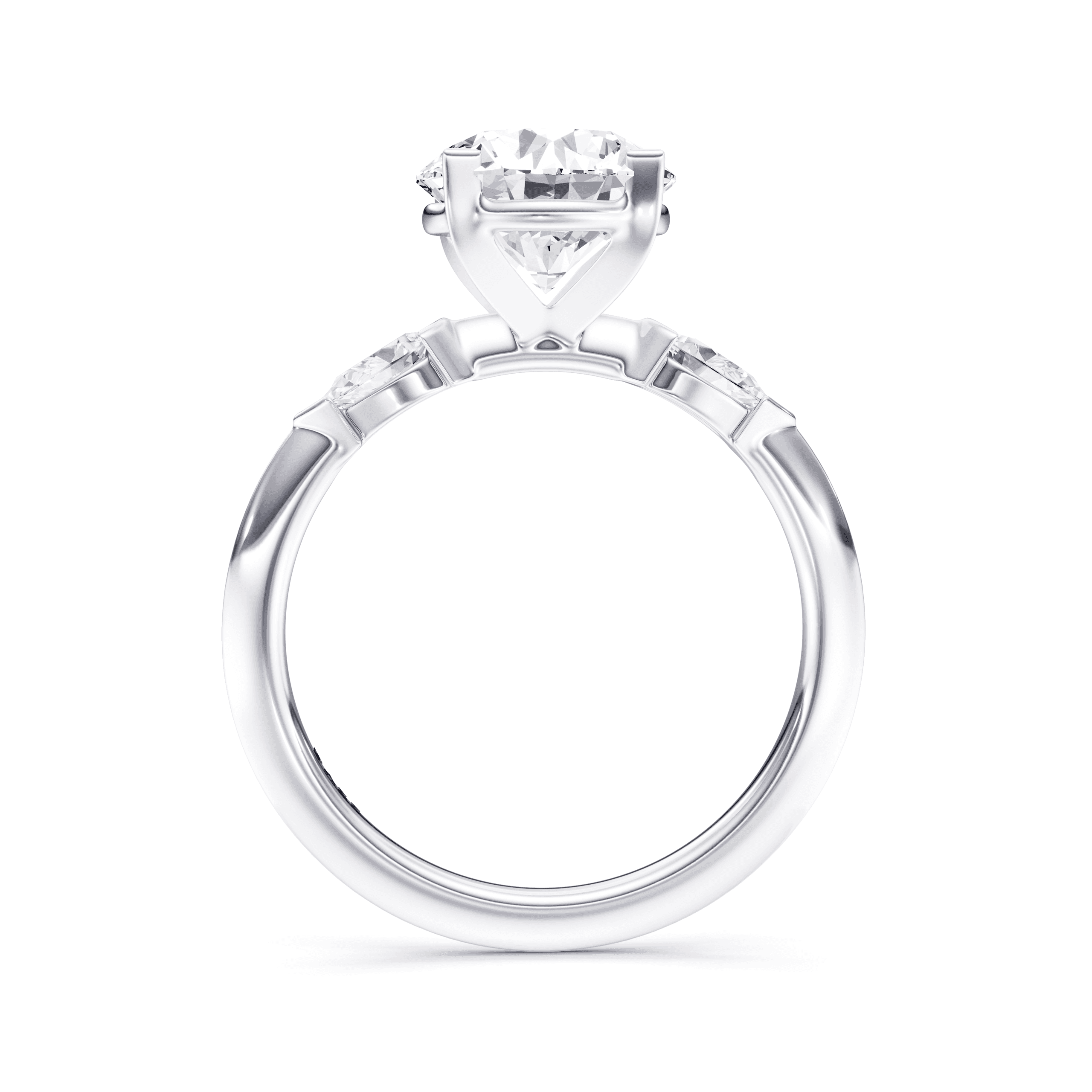 DAZZ Ring Round — White Gold view 4