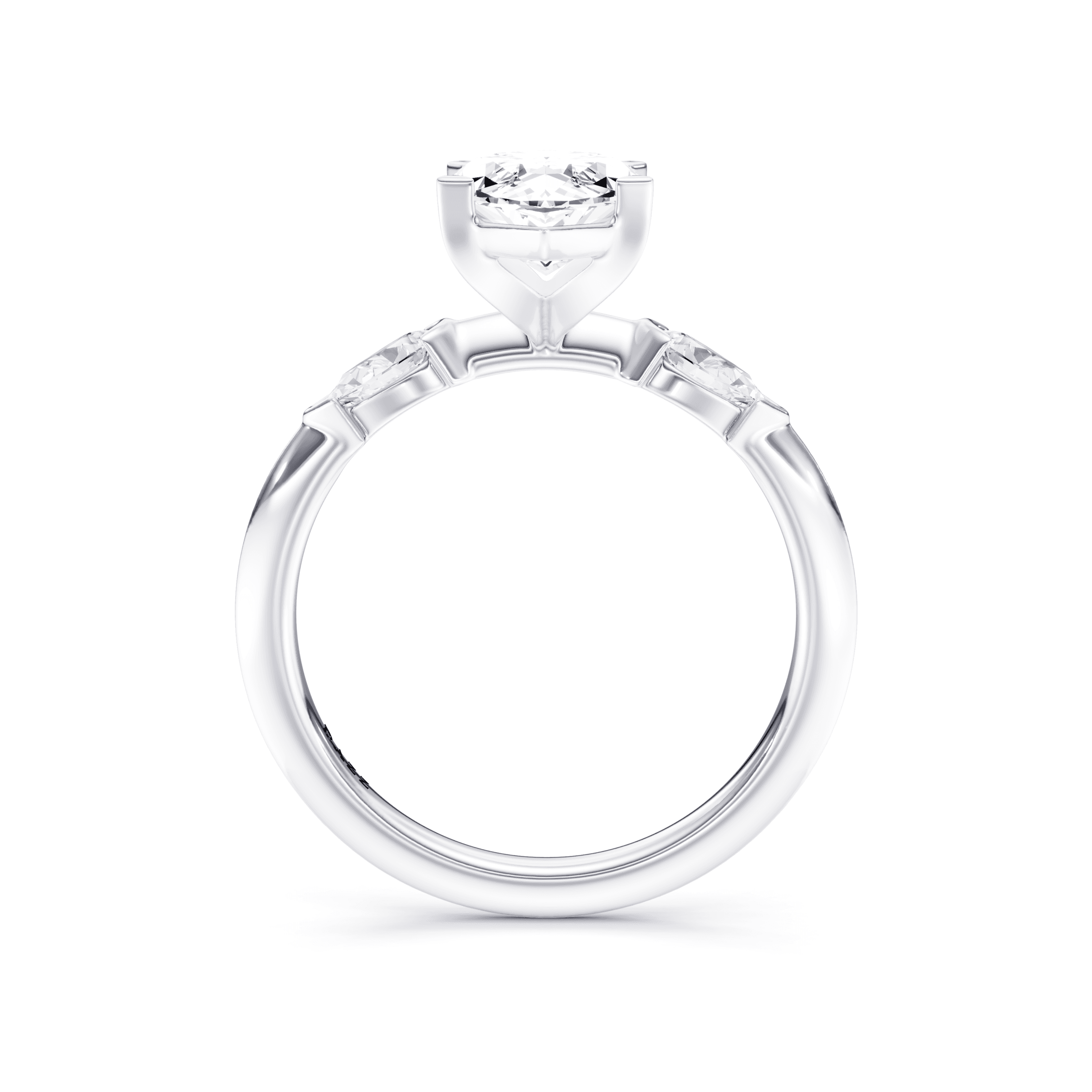 DAZZ Ring Marquise — White Gold view 4