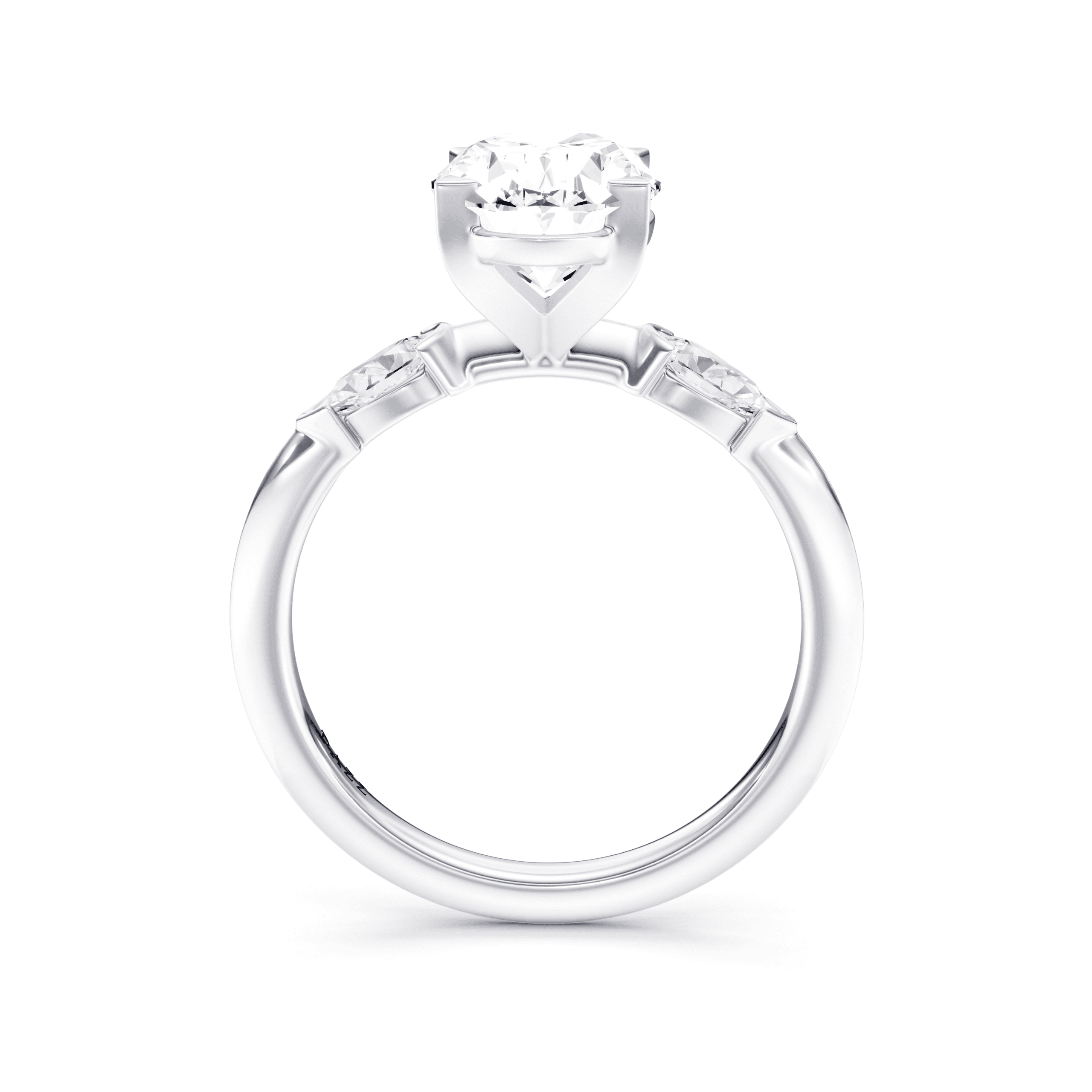 DAZZ Ring Oval — White Gold view 4