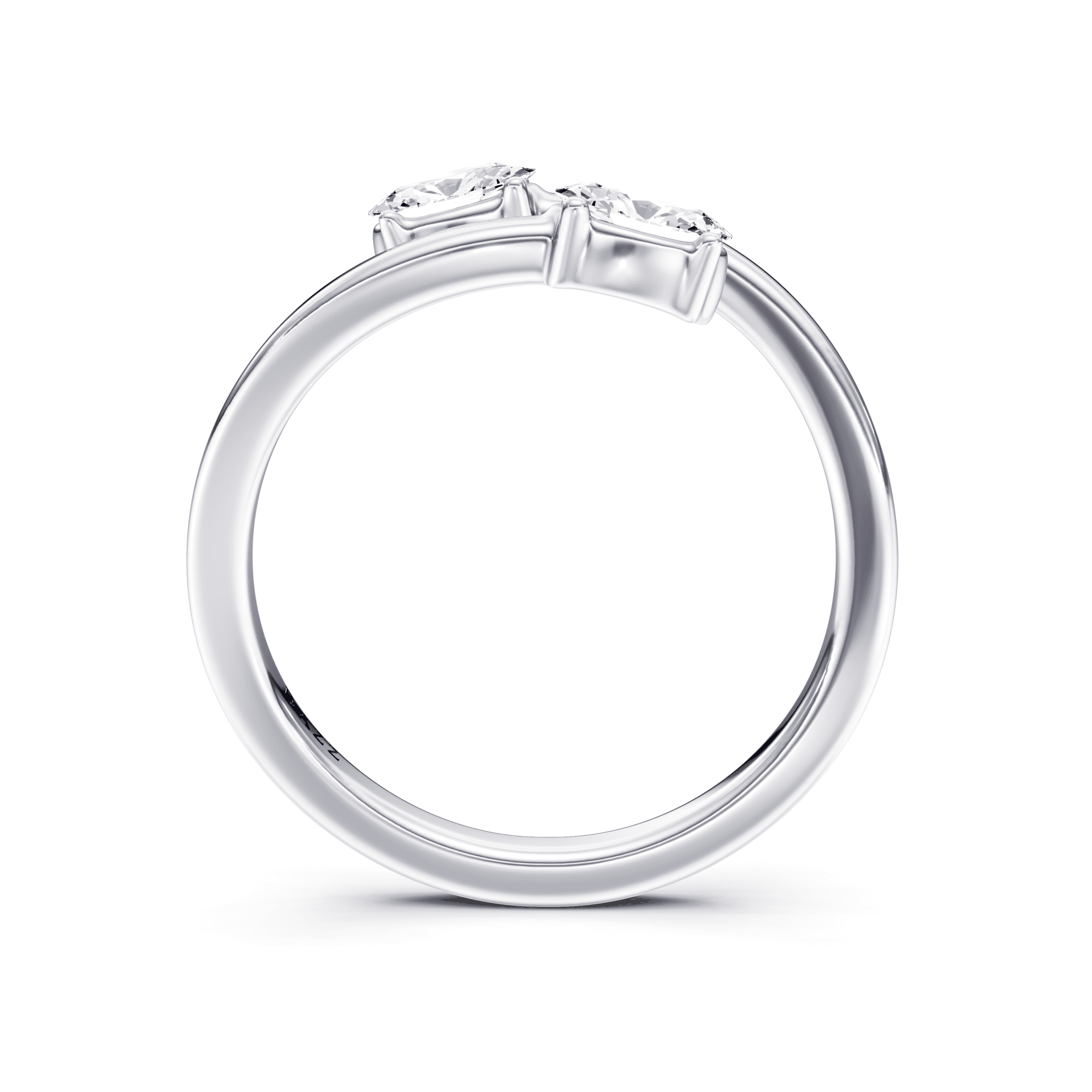 Split Ring Oval — White Gold view 4