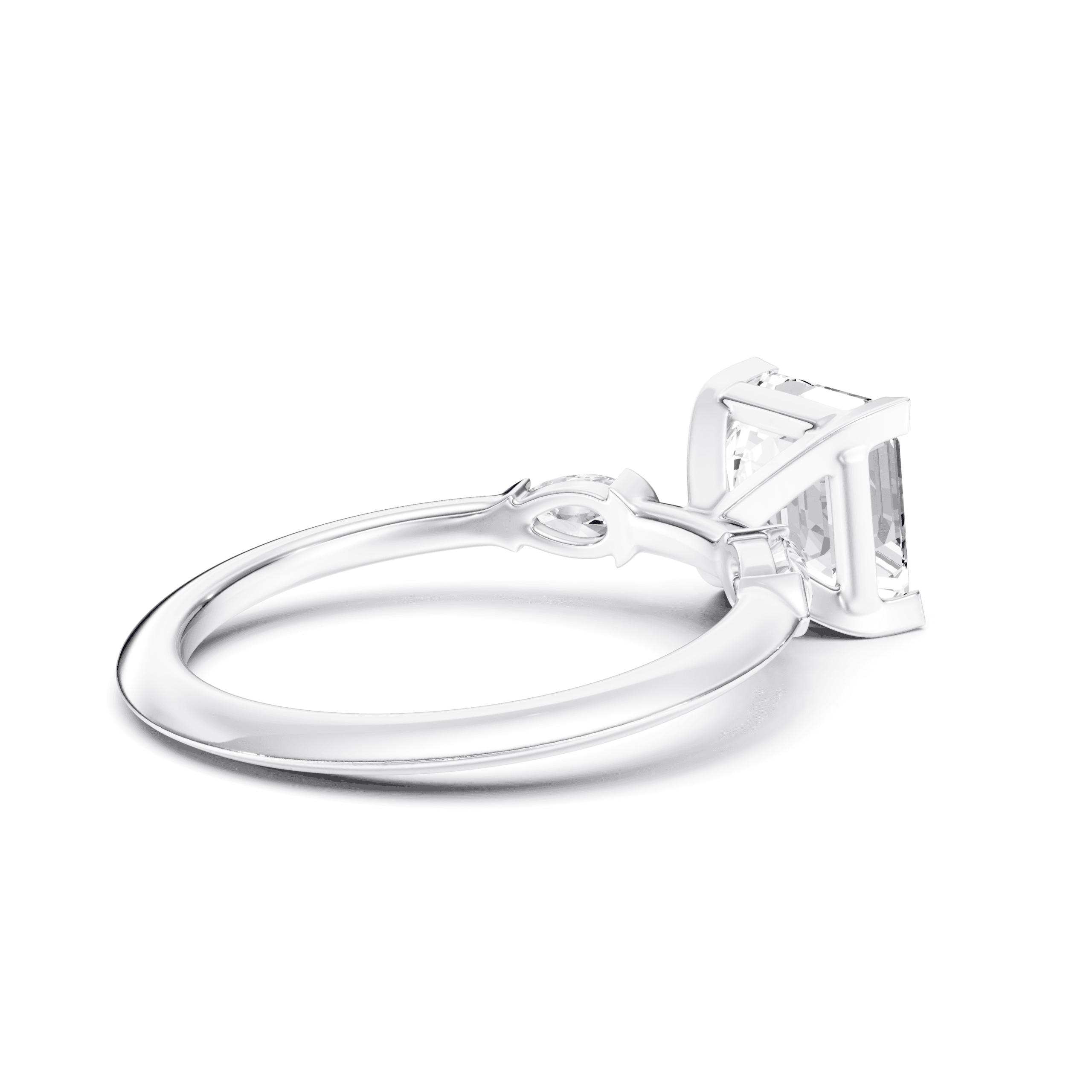 DAZZ Ring Asscher — White Gold view 2