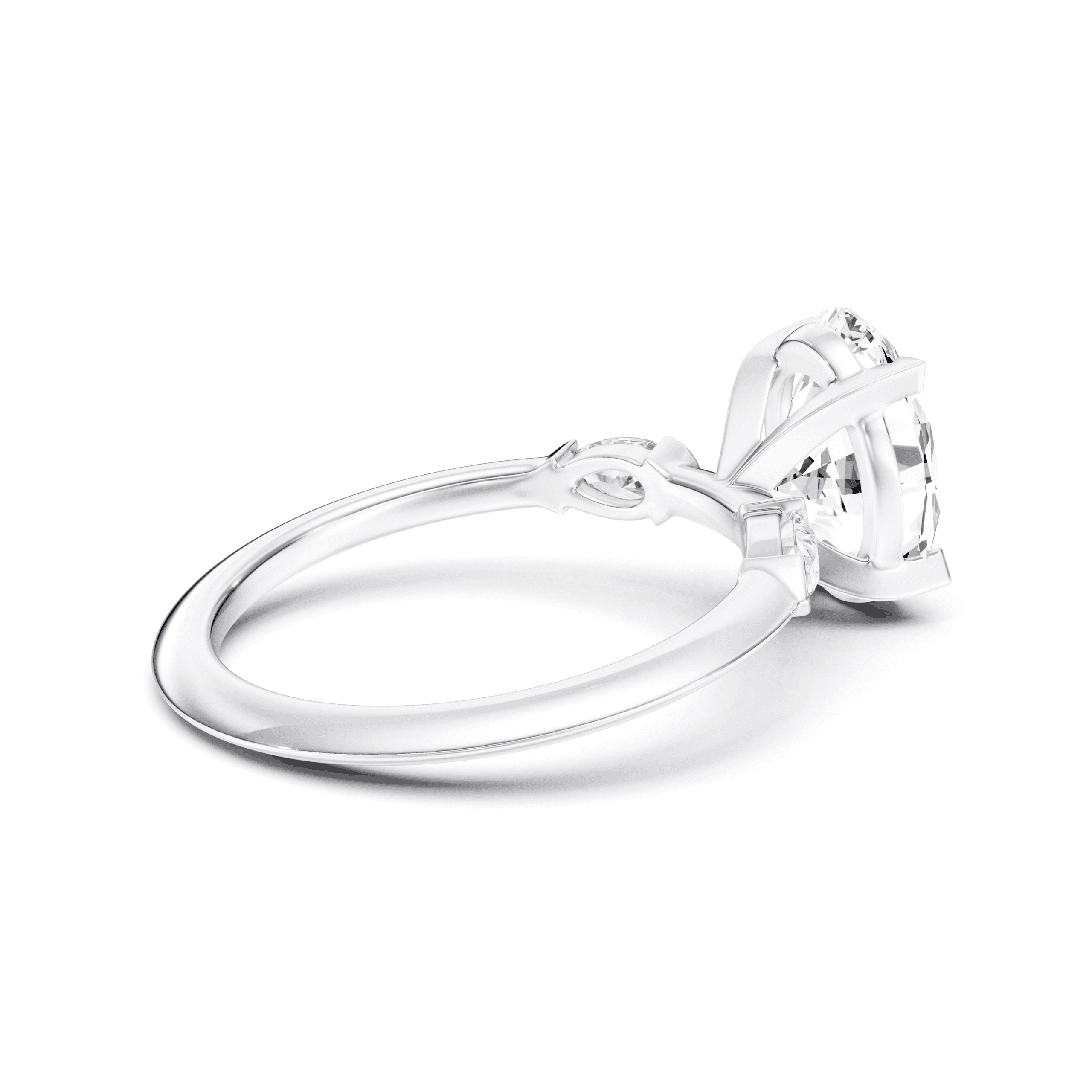 DAZZ Ring Oval — White Gold view 2