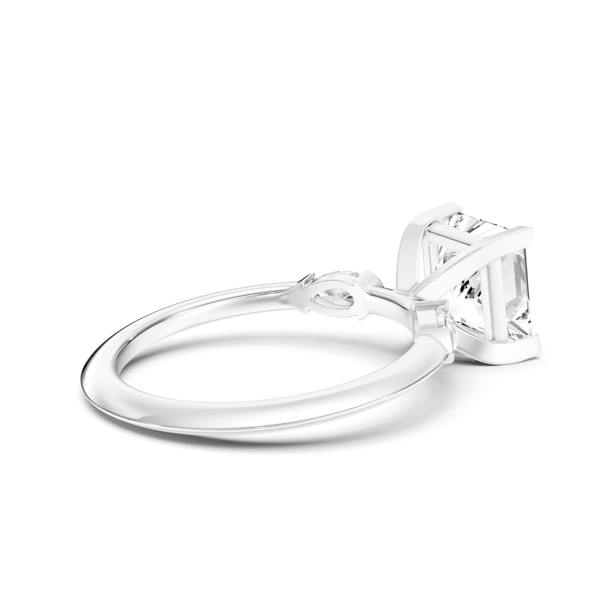 DAZZ Ring Princess — White Gold view 2