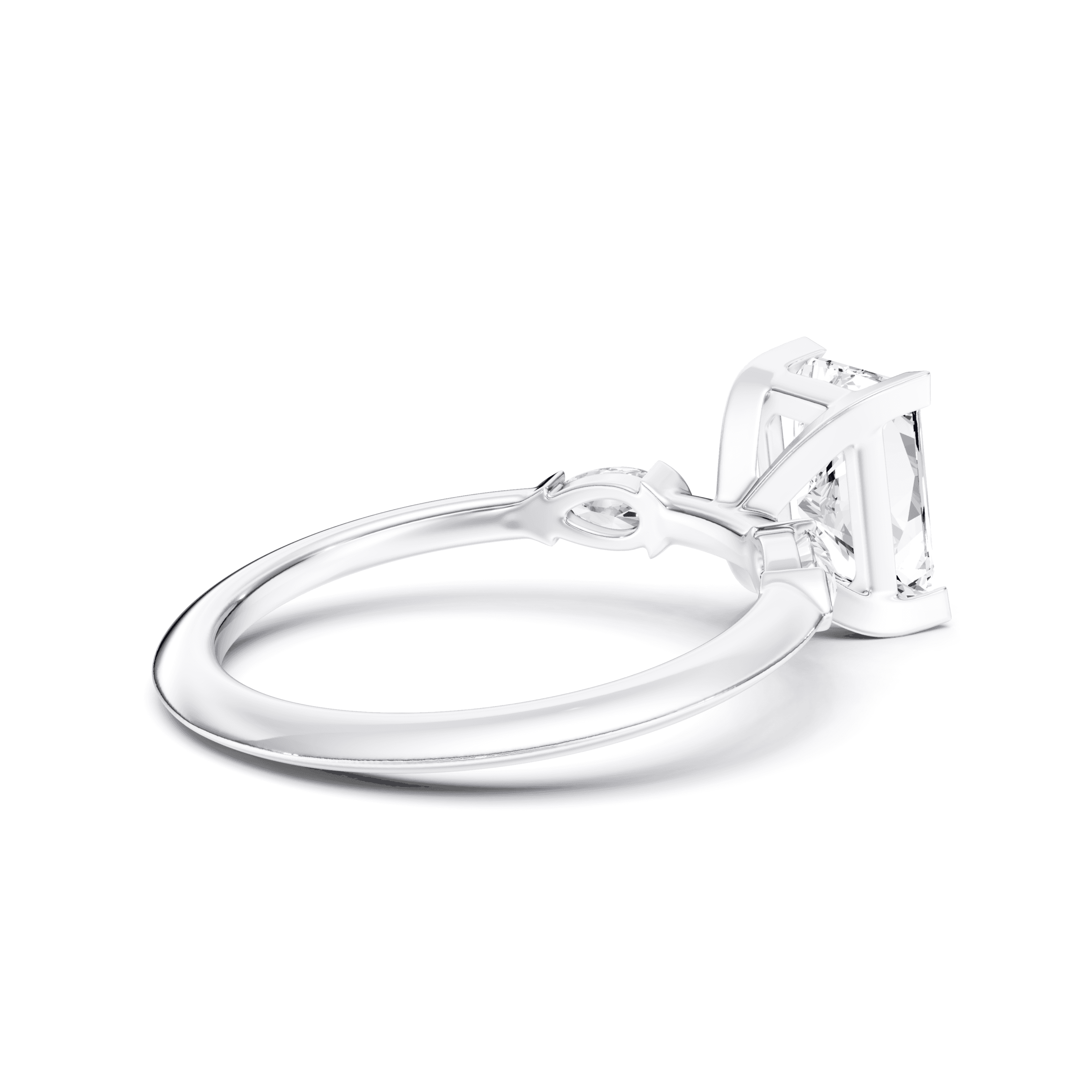 DAZZ Ring Radiant — White Gold view 2