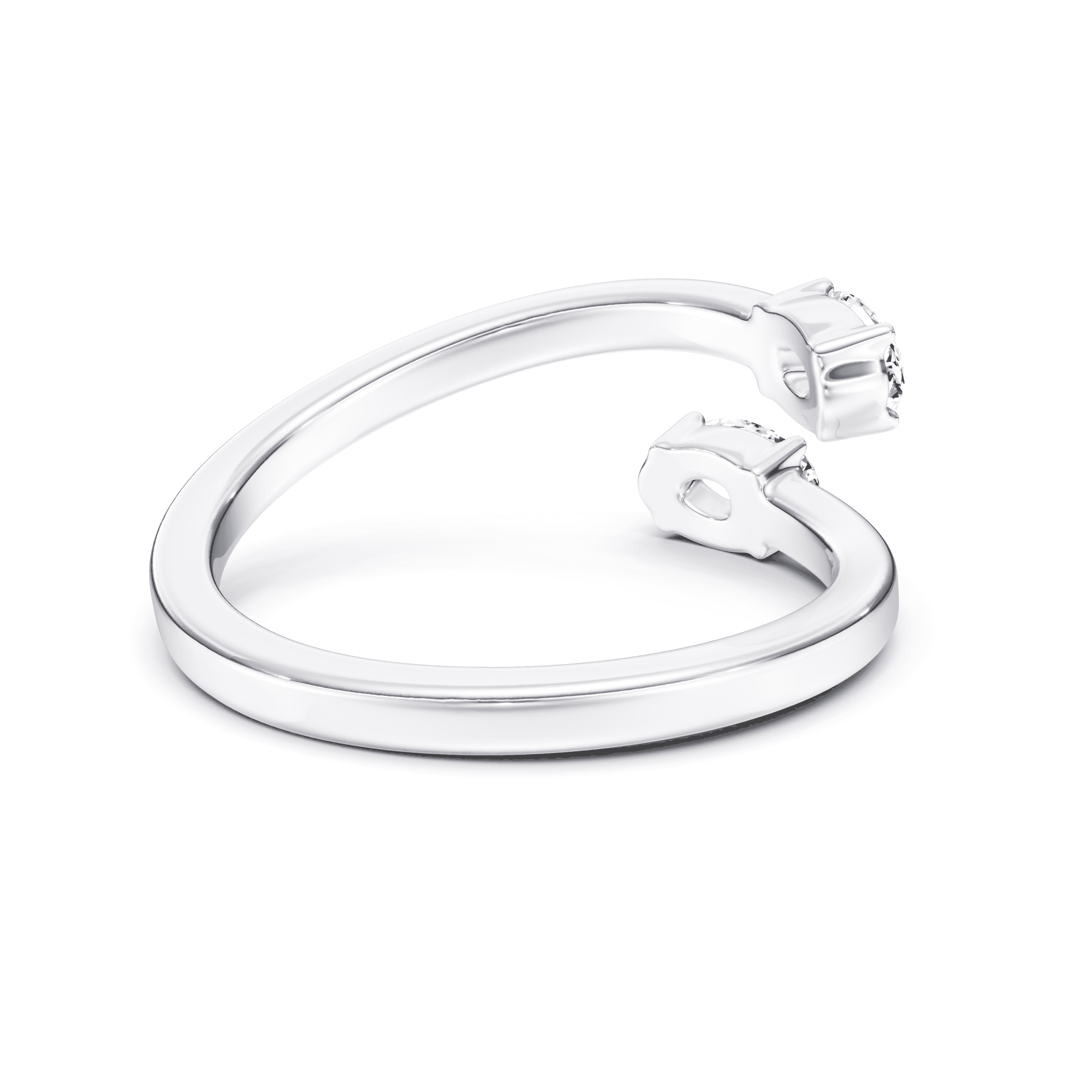 Split Ring Oval — White Gold view 2