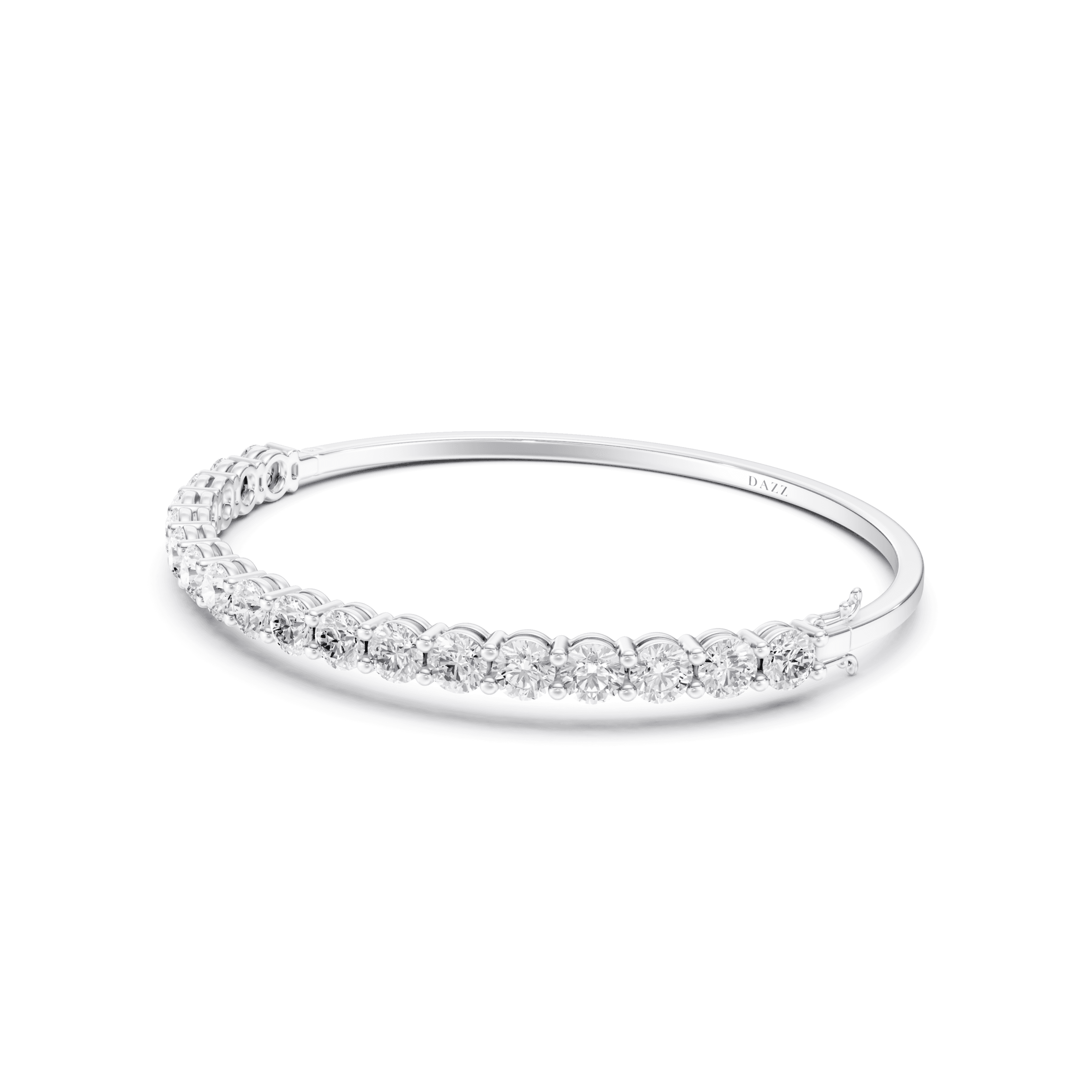 Bangle Round 4mm — White Gold view 2