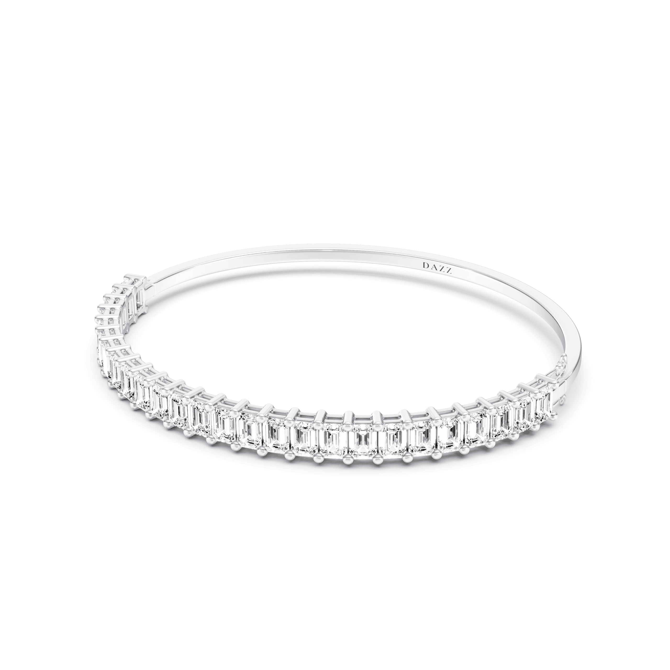 Bangle Emerald — White Gold view 2