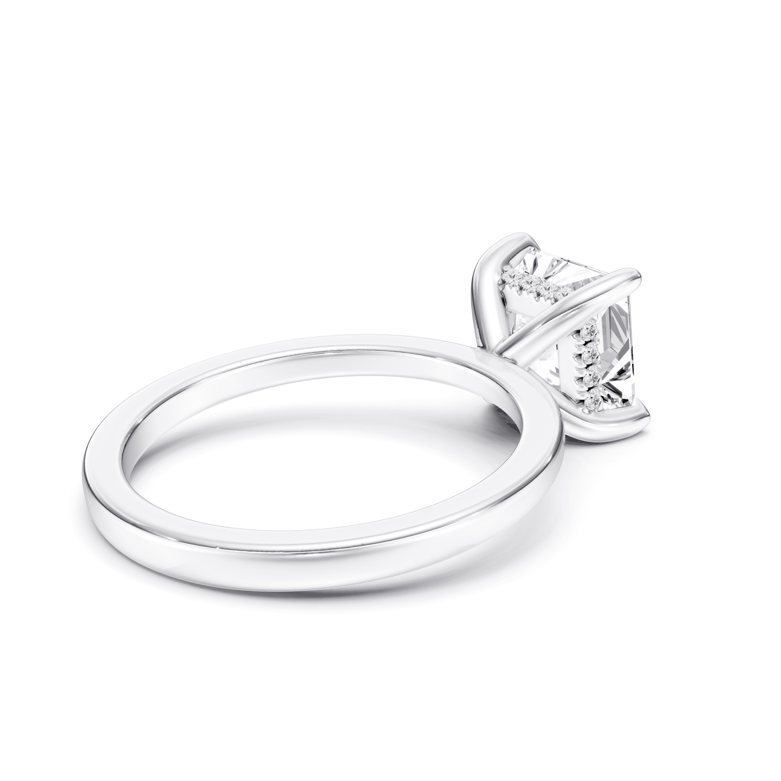 Hidden Halo Princess — White Gold view 2