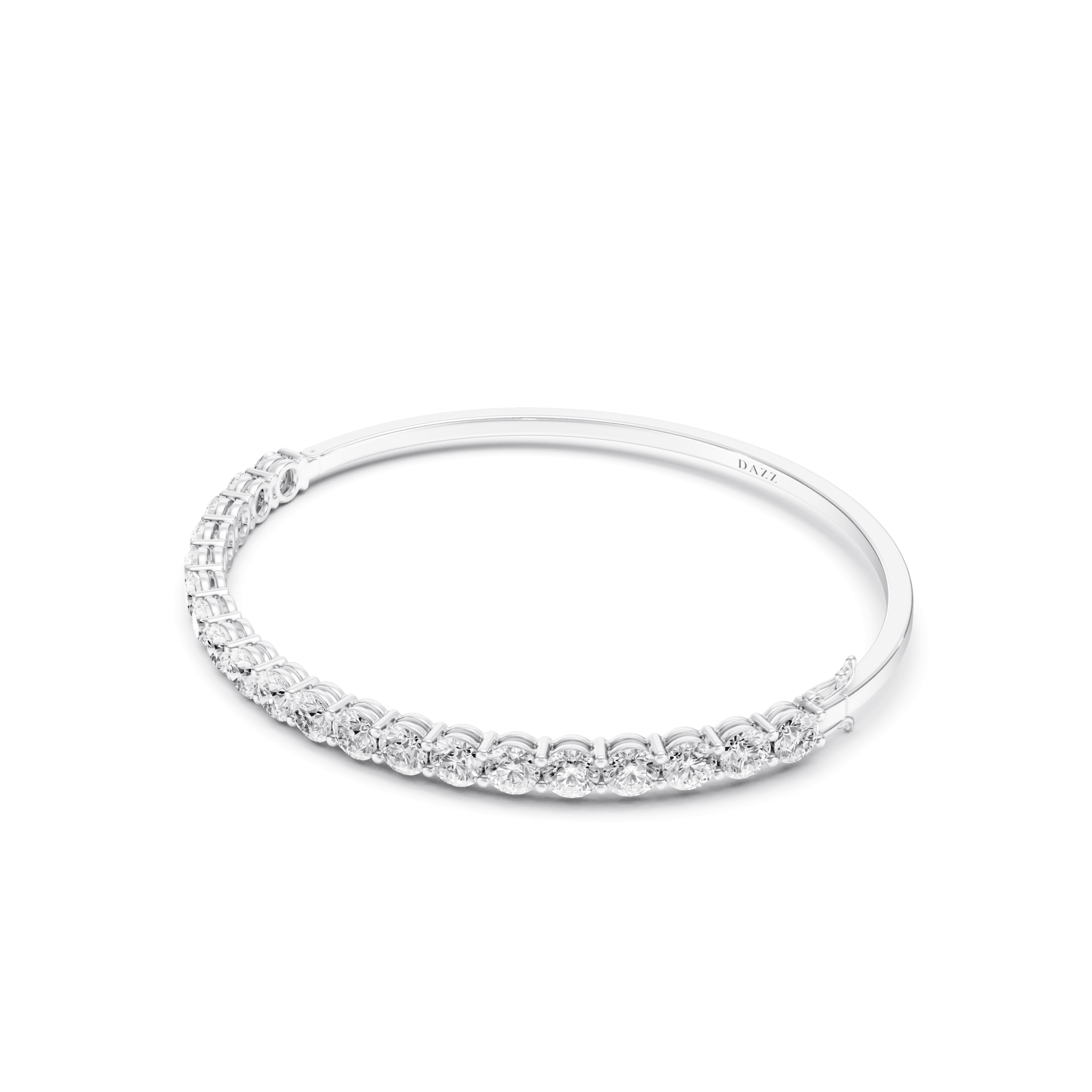 Bangle Round 3.7mm — White Gold view 2