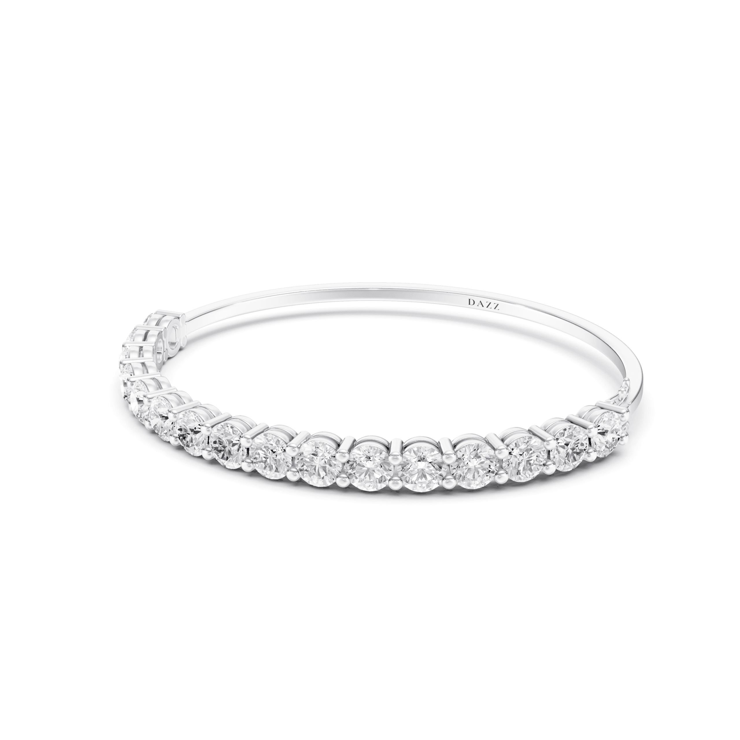 Bangle Round 5mm — White Gold view 2