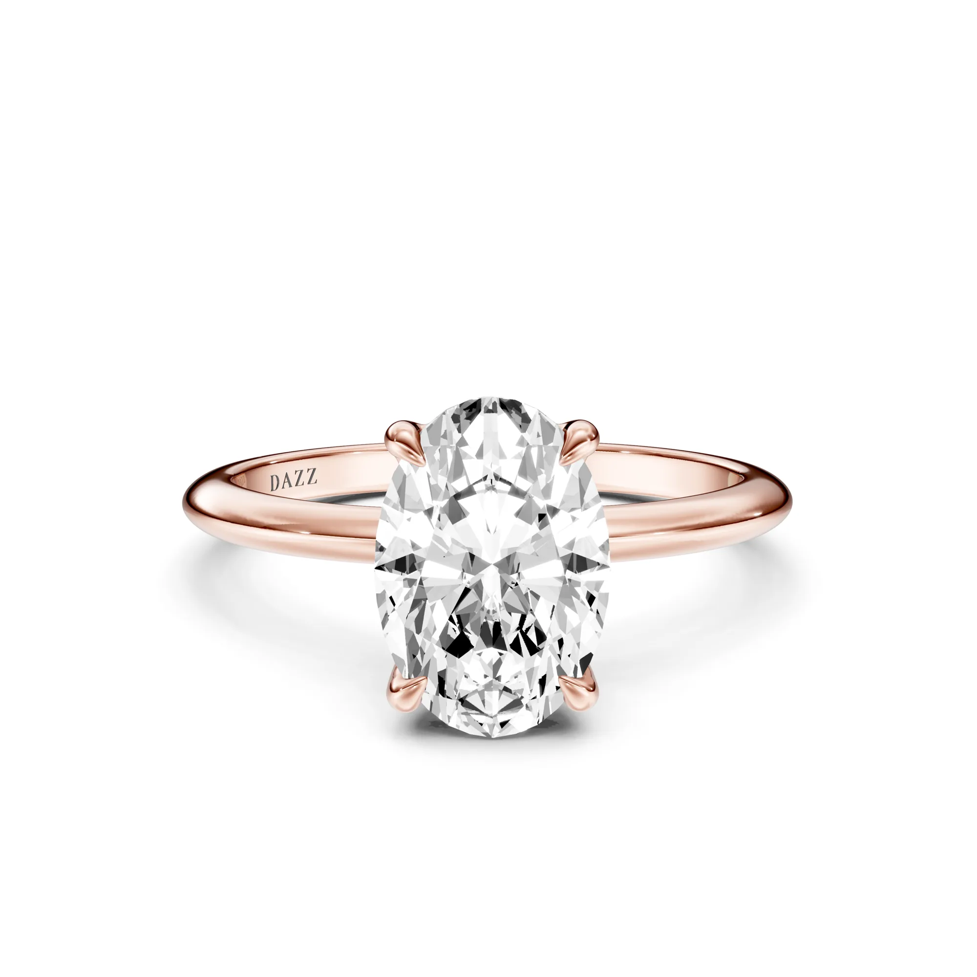 Solitaire Oval — Roségold