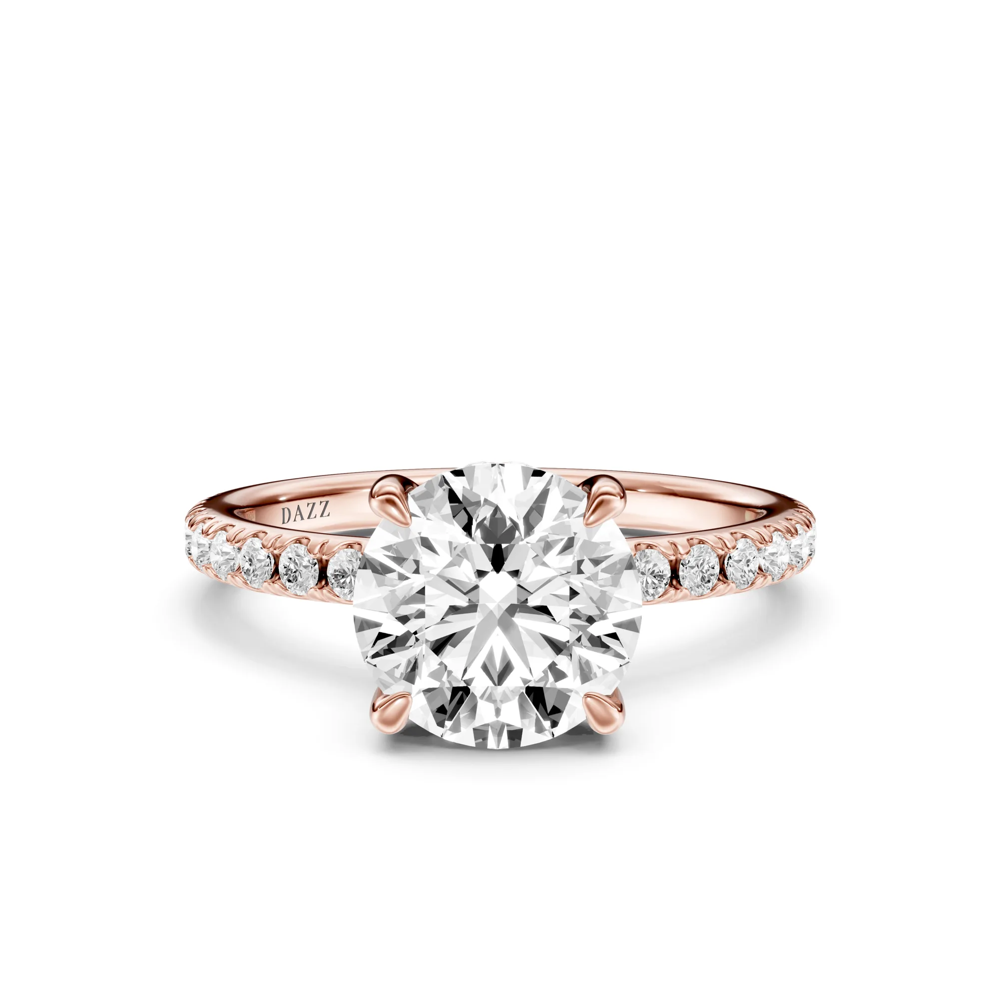 Pavé Ring Round — Roségold