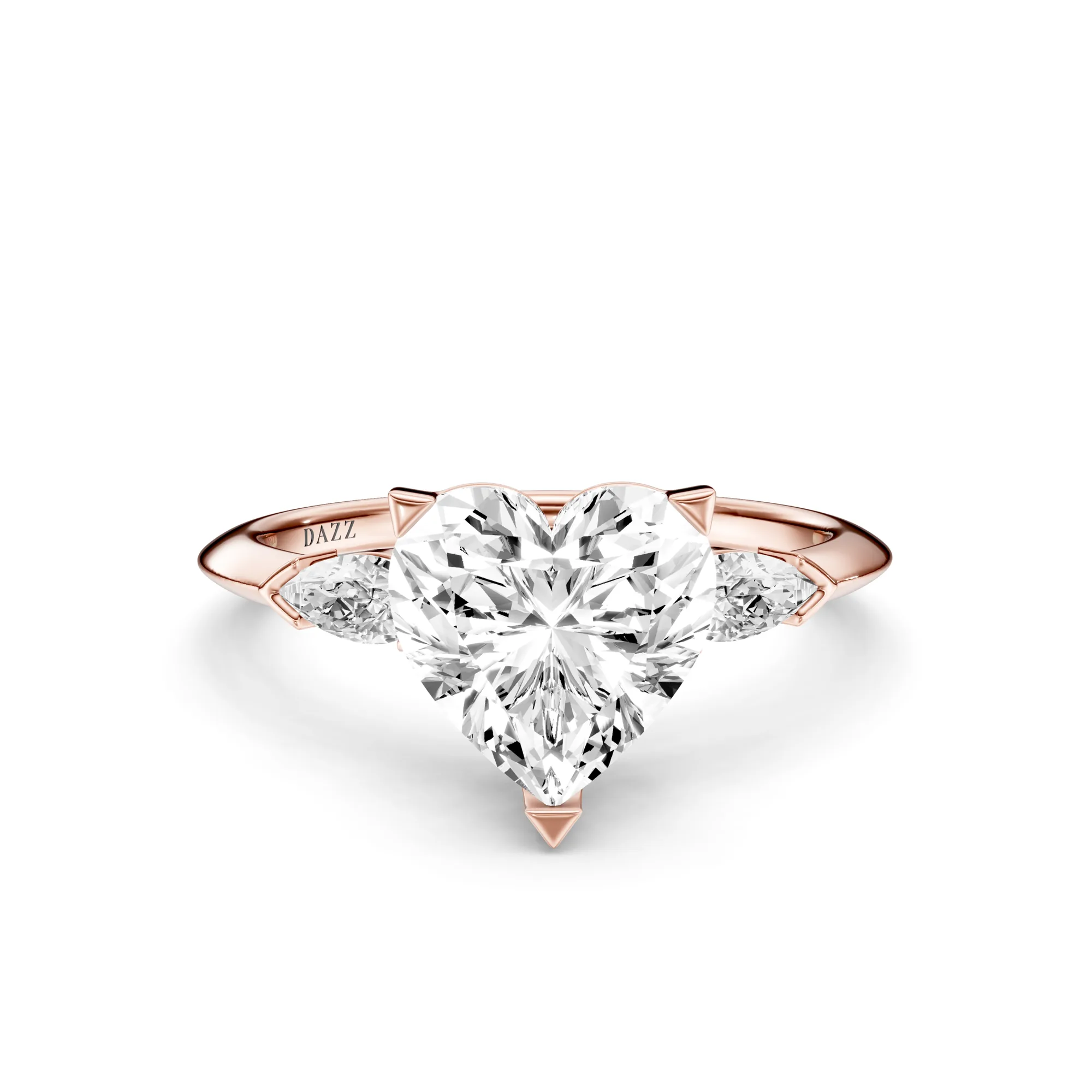 DAZZ Ring Heart — Roségold