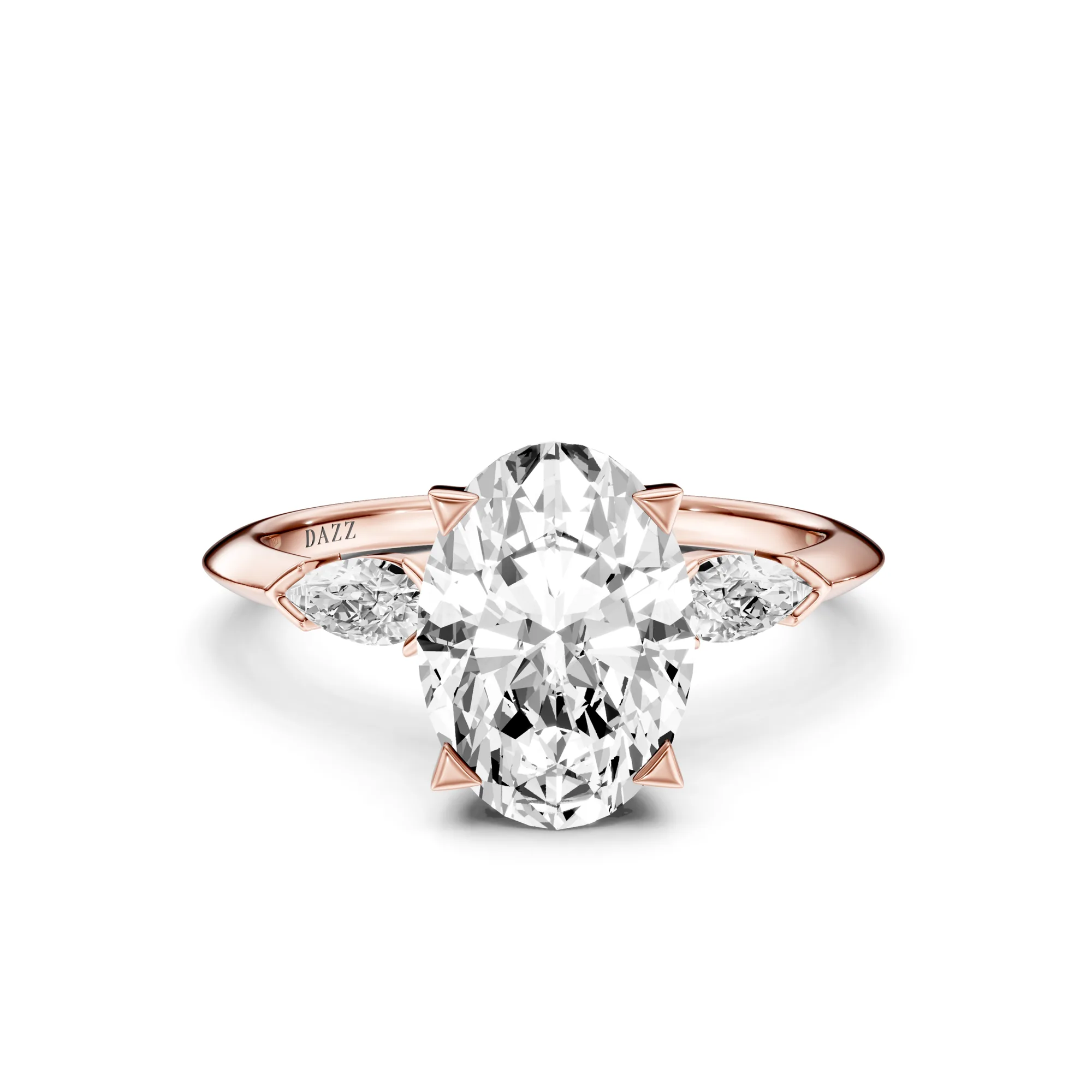 DAZZ Ring Oval — Roségold
