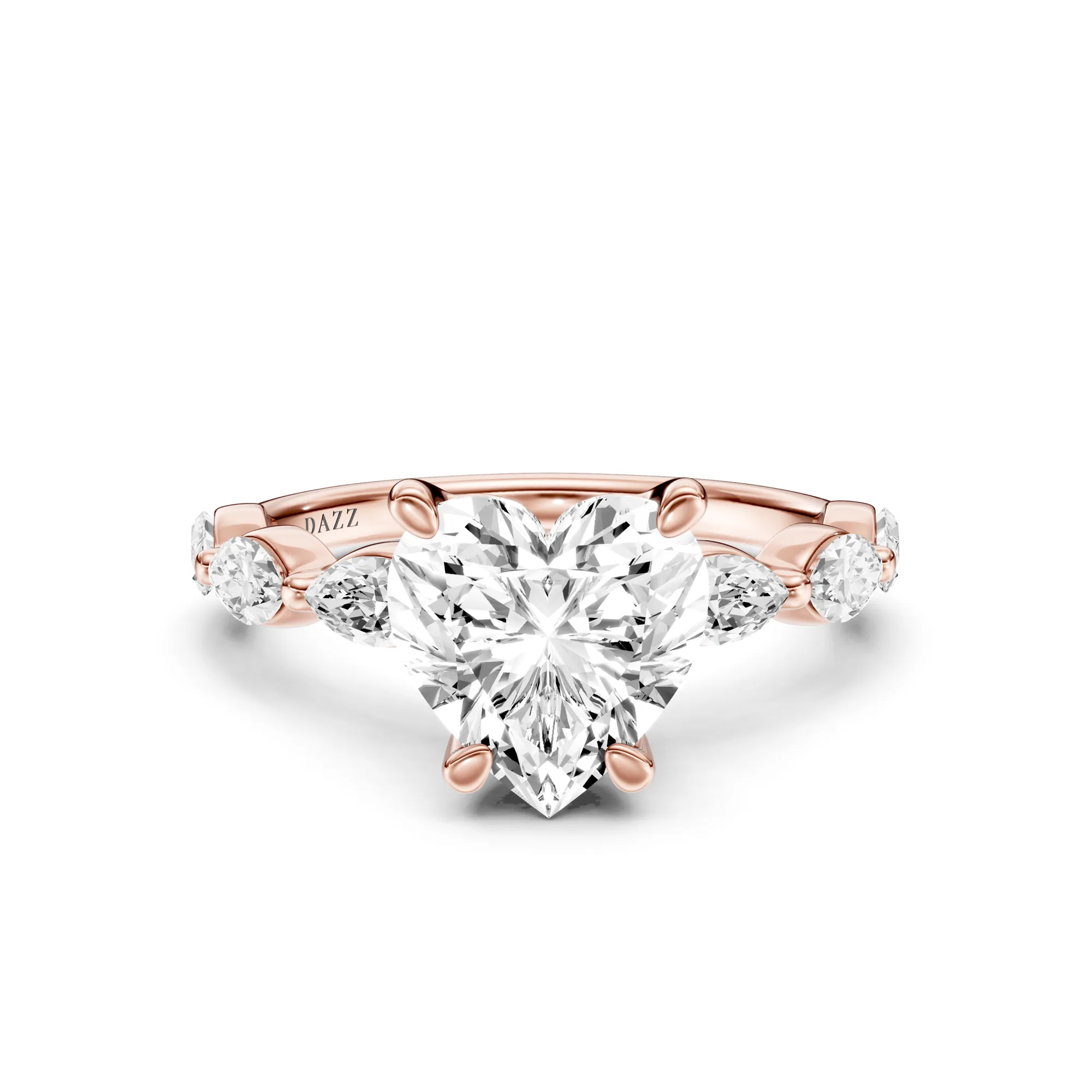 Solitaire Marquise Heart — Roségold
