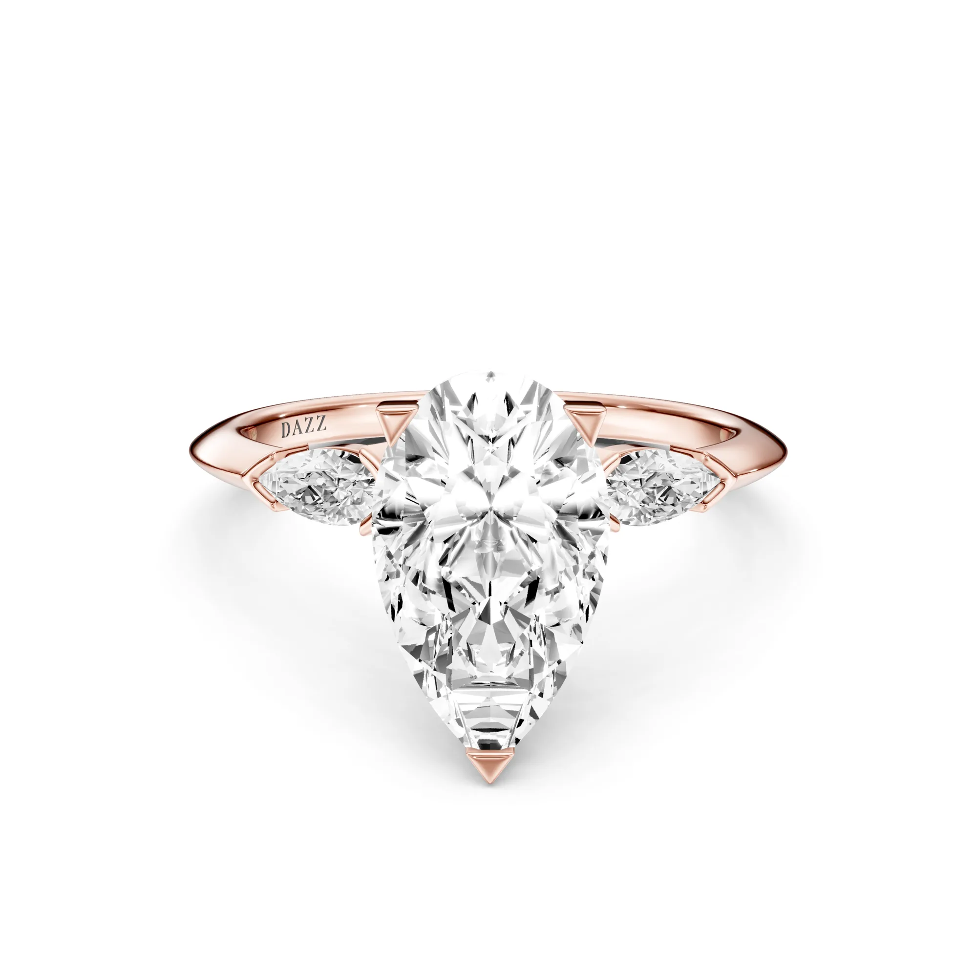DAZZ Ring Pear — Roségold