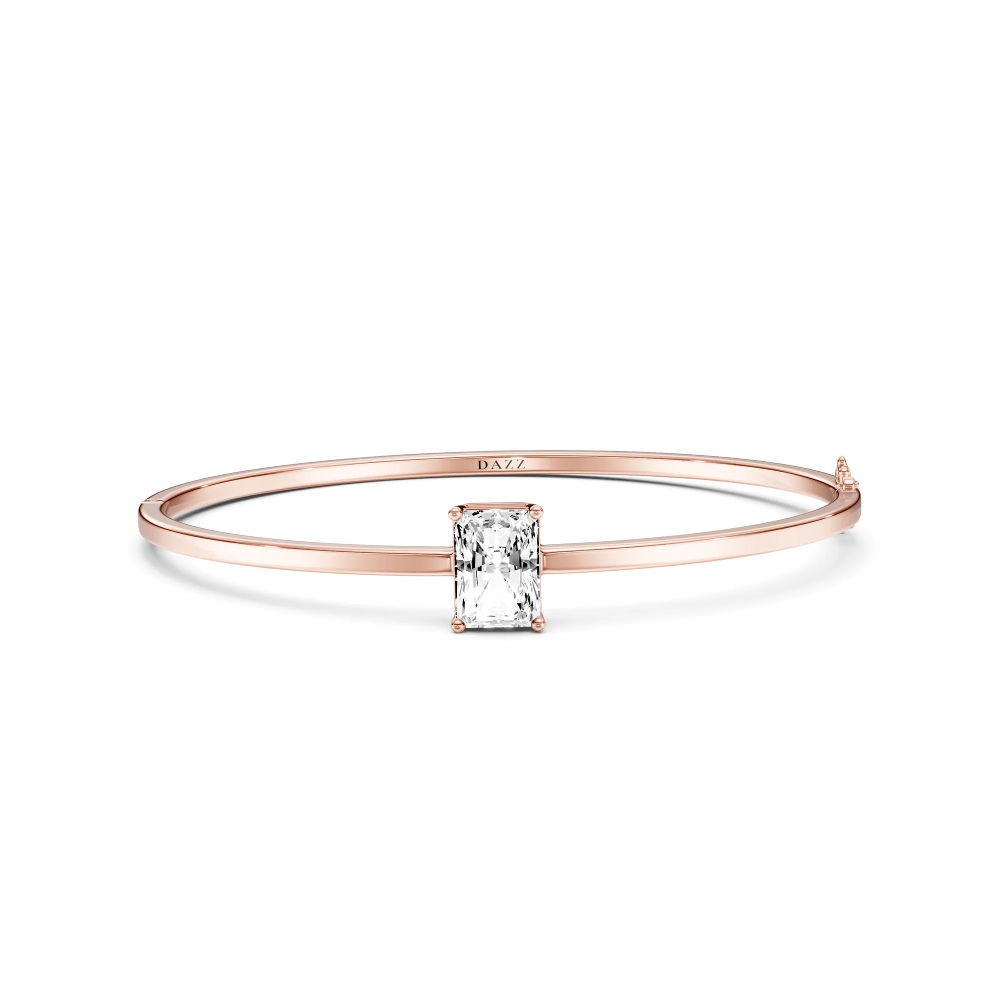 Armreif Solitaire Radiant 2ct — Roségold