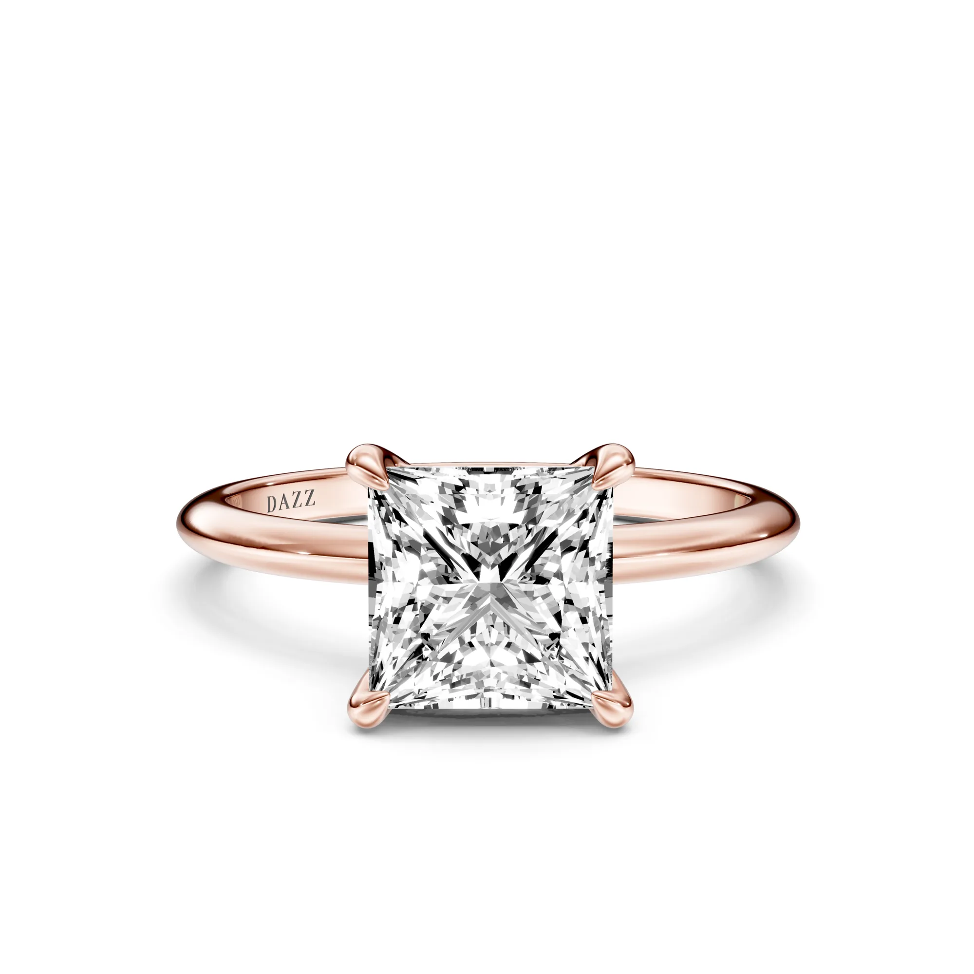 Solitaire Heart — Roségold
