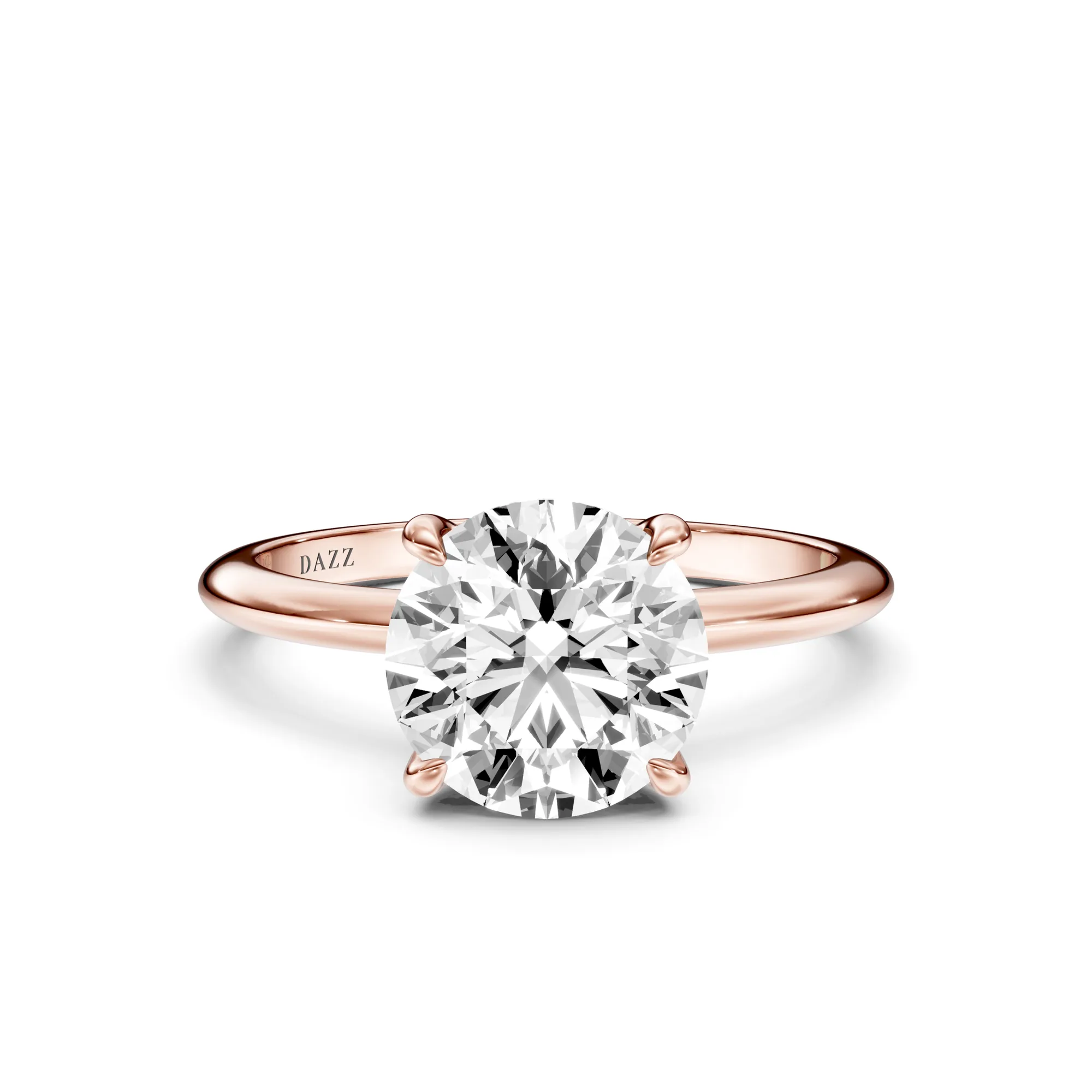 Solitaire Round — Roségold