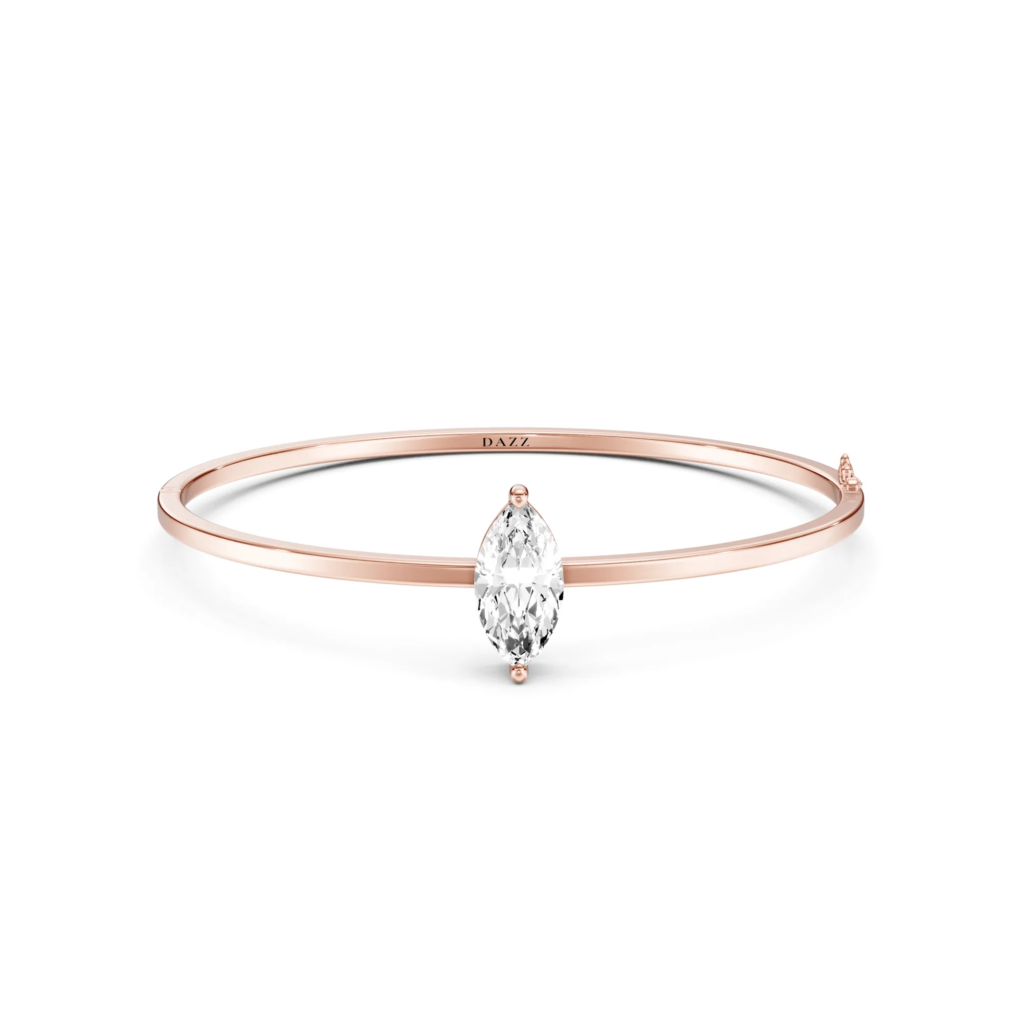 Armreif Solitaire Marquise 2ct — Roségold