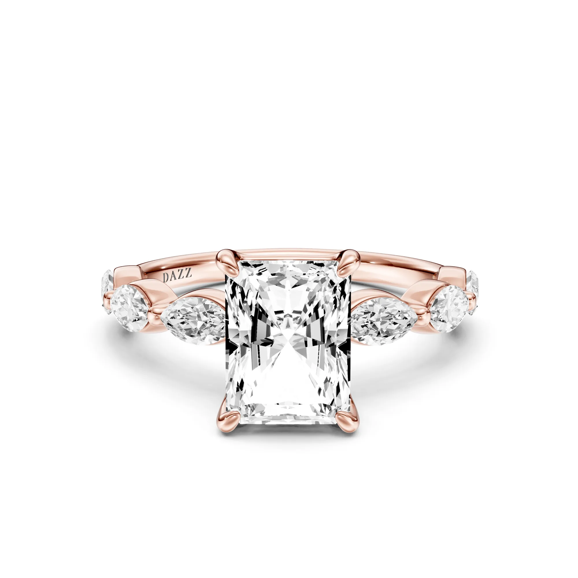 Solitaire Marquise Radiant — Roségold