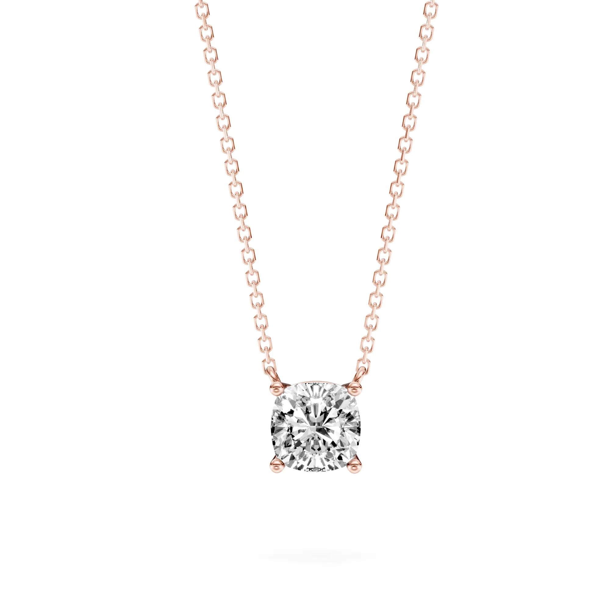 Solitaire Pendant Cushion — Roségold