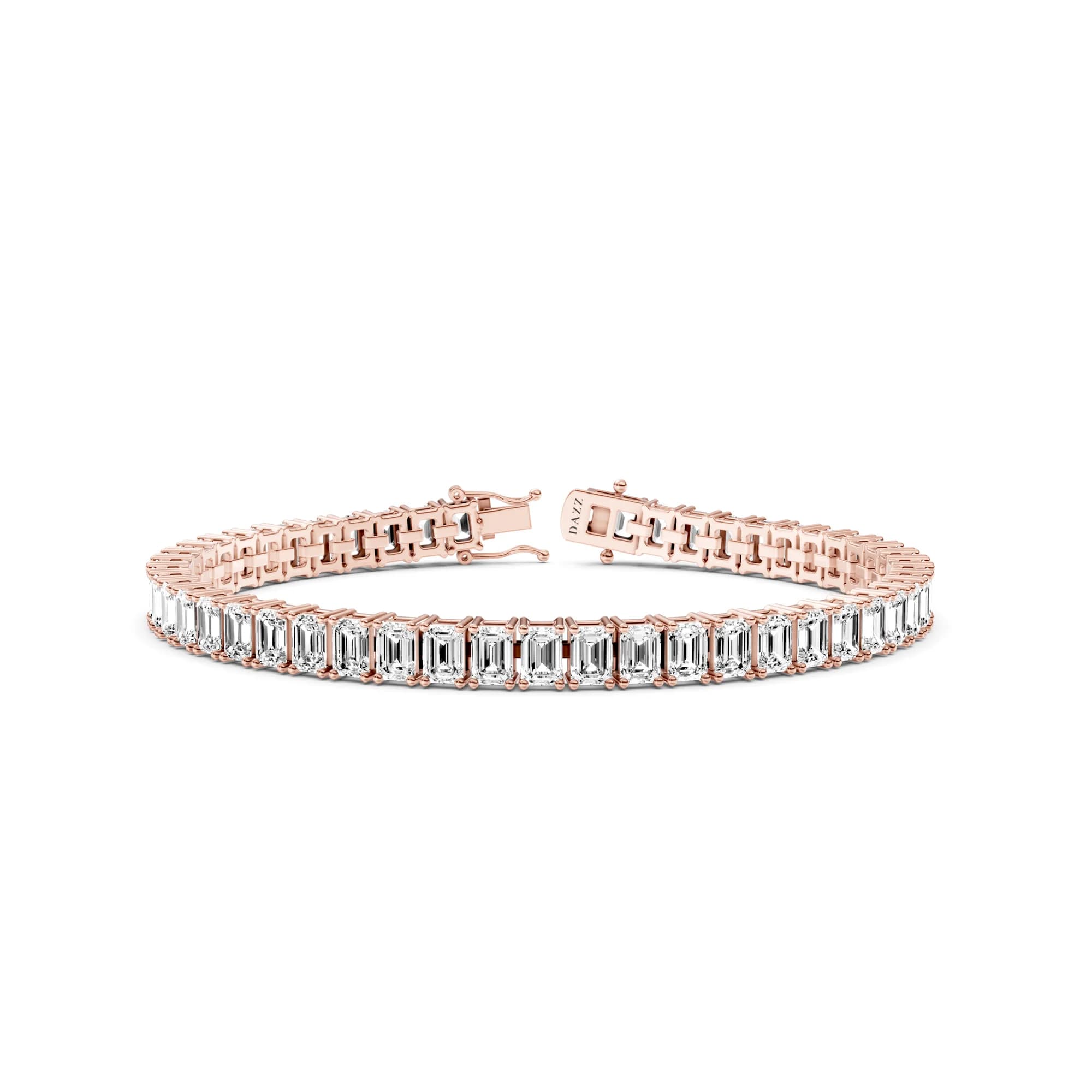 Tennisarmband 10 Carat Emerald — Roségold