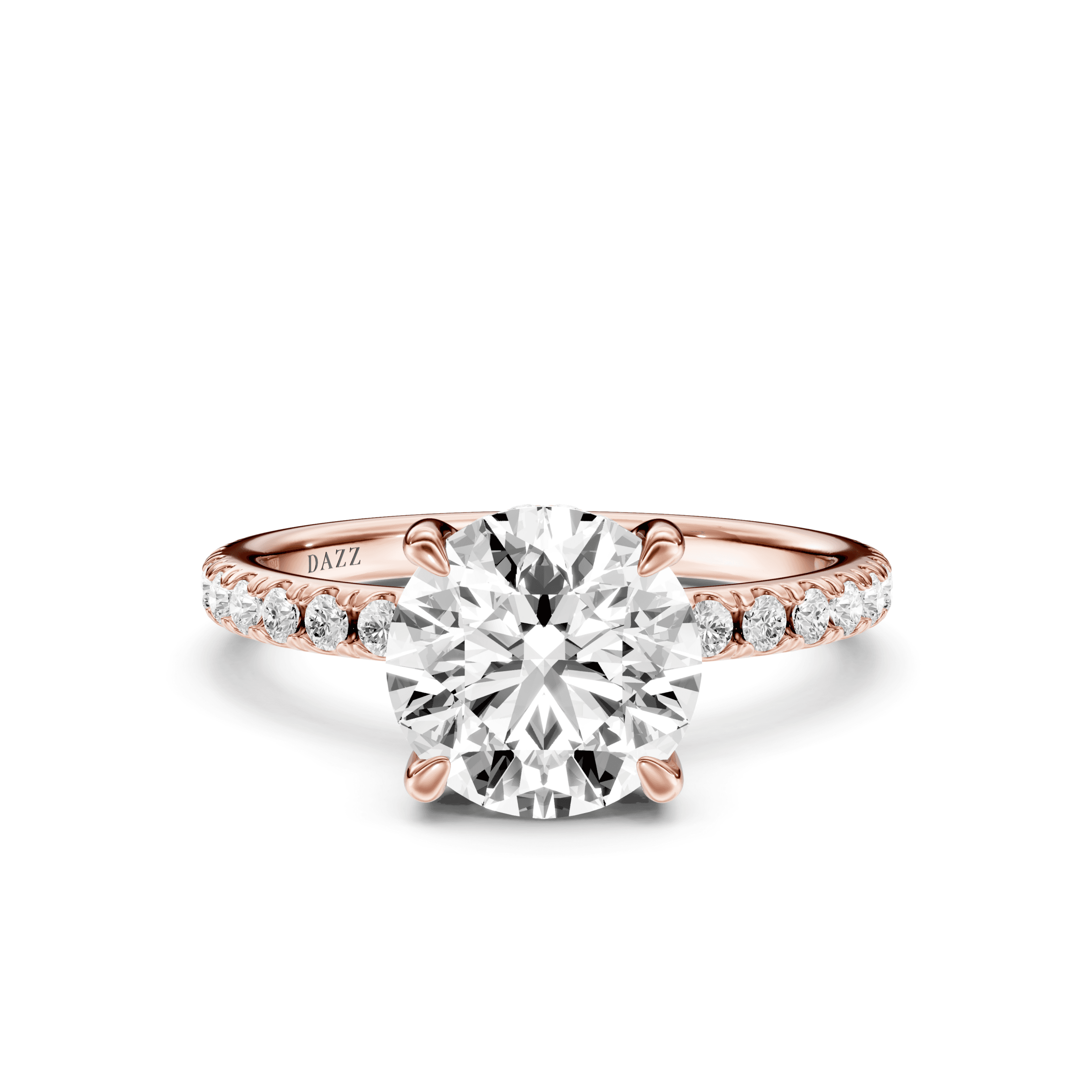 Pavé Ring Round — Rose Gold