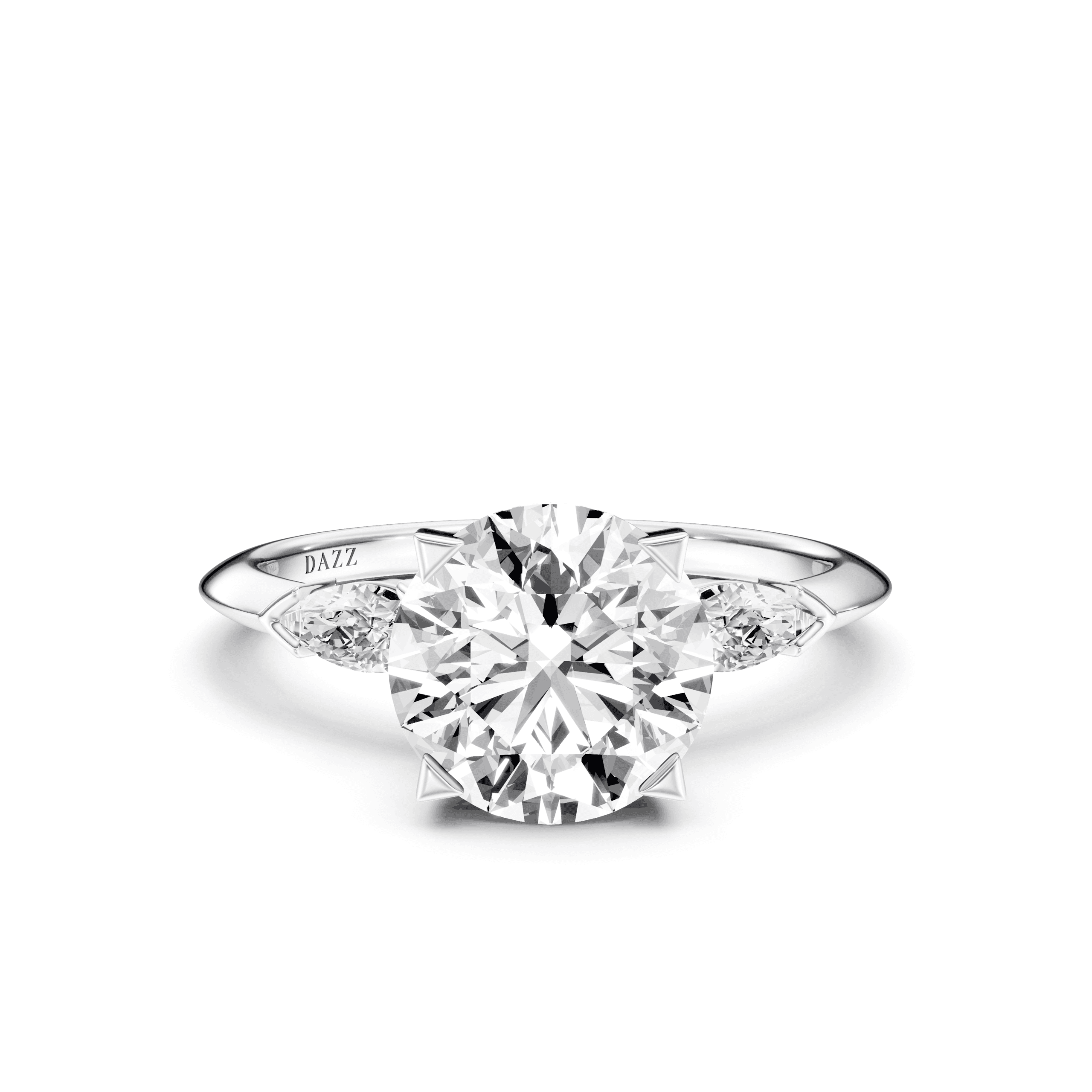 DAZZ Ring Round — White Gold