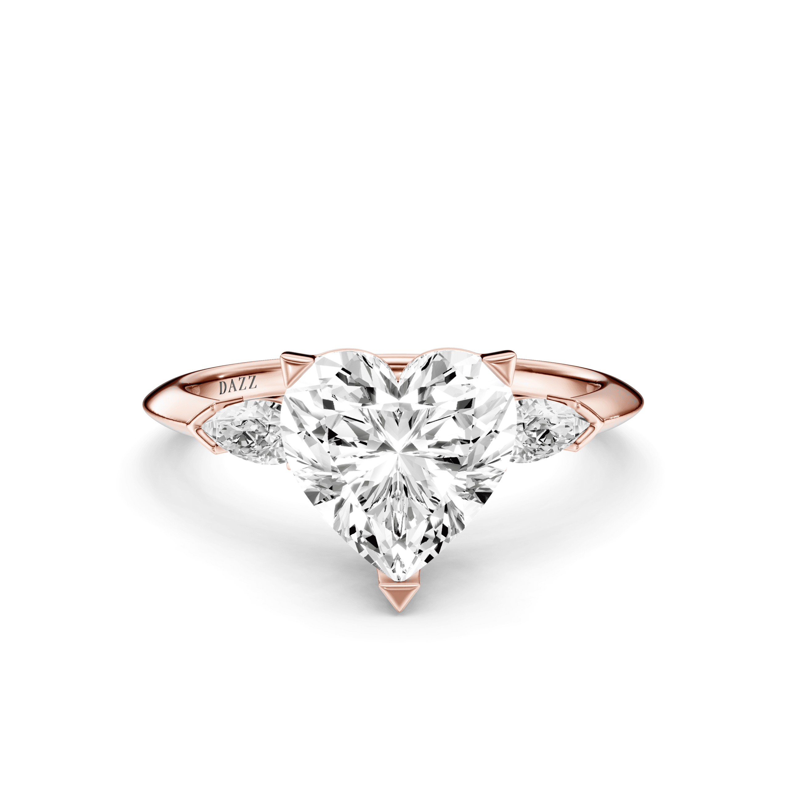 DAZZ Ring Heart — Rose Gold