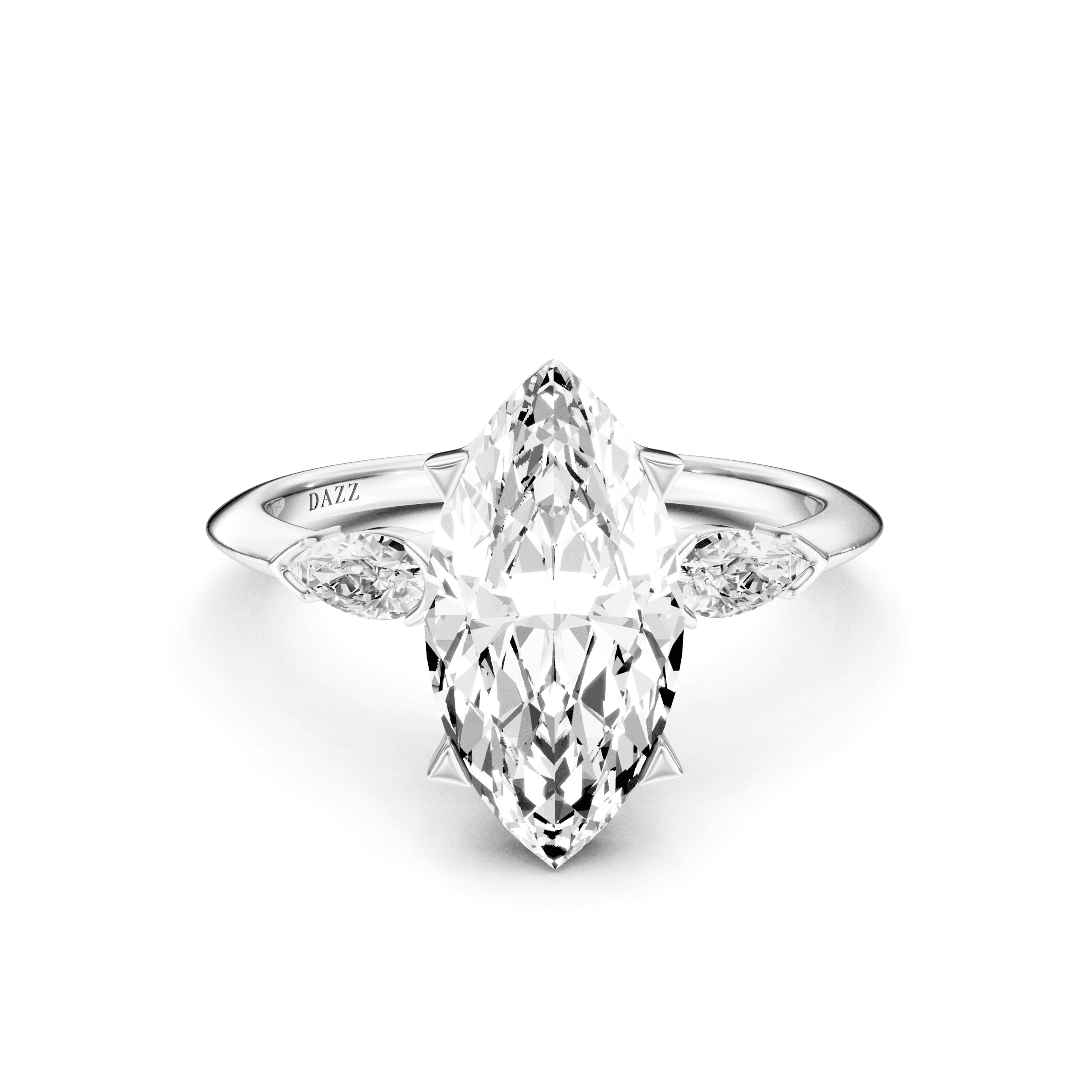 DAZZ Ring Marquise — White Gold