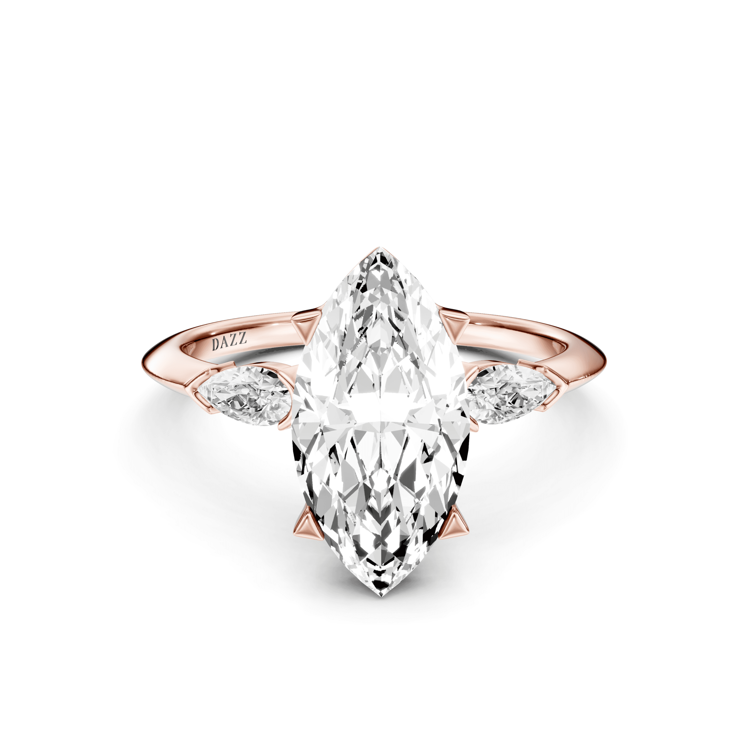 DAZZ Ring Marquise — Rose Gold