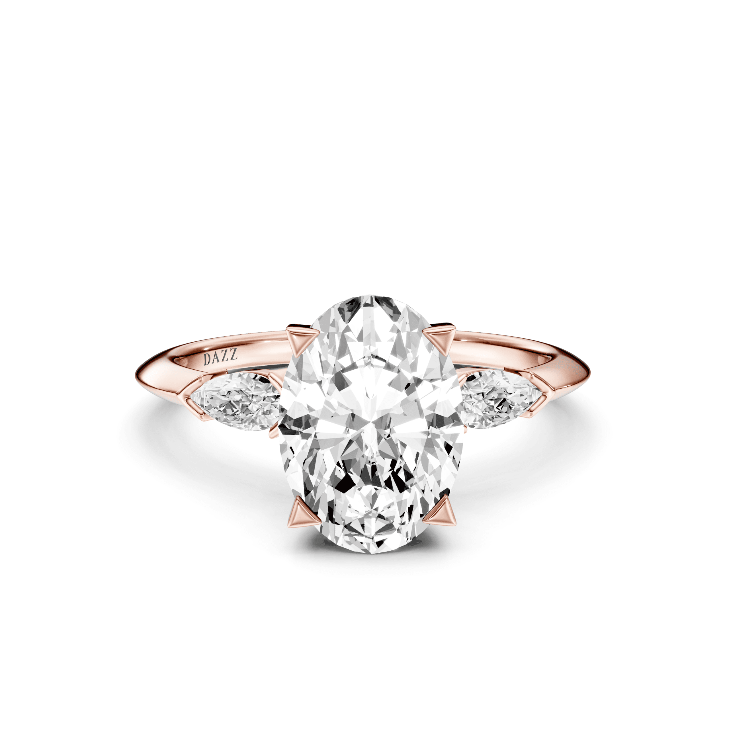 DAZZ Ring Oval — Rose Gold