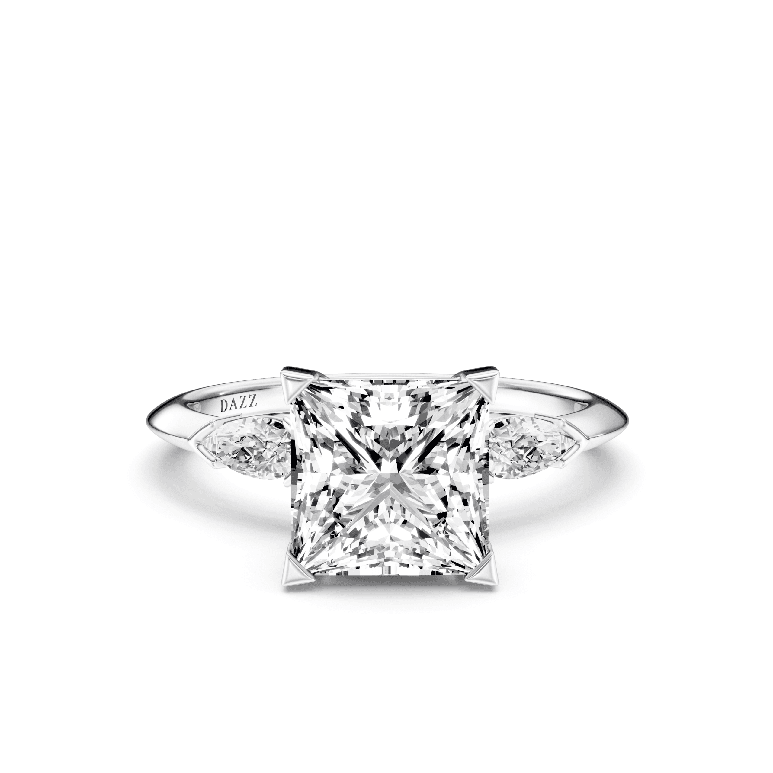 DAZZ Ring Princess — White Gold