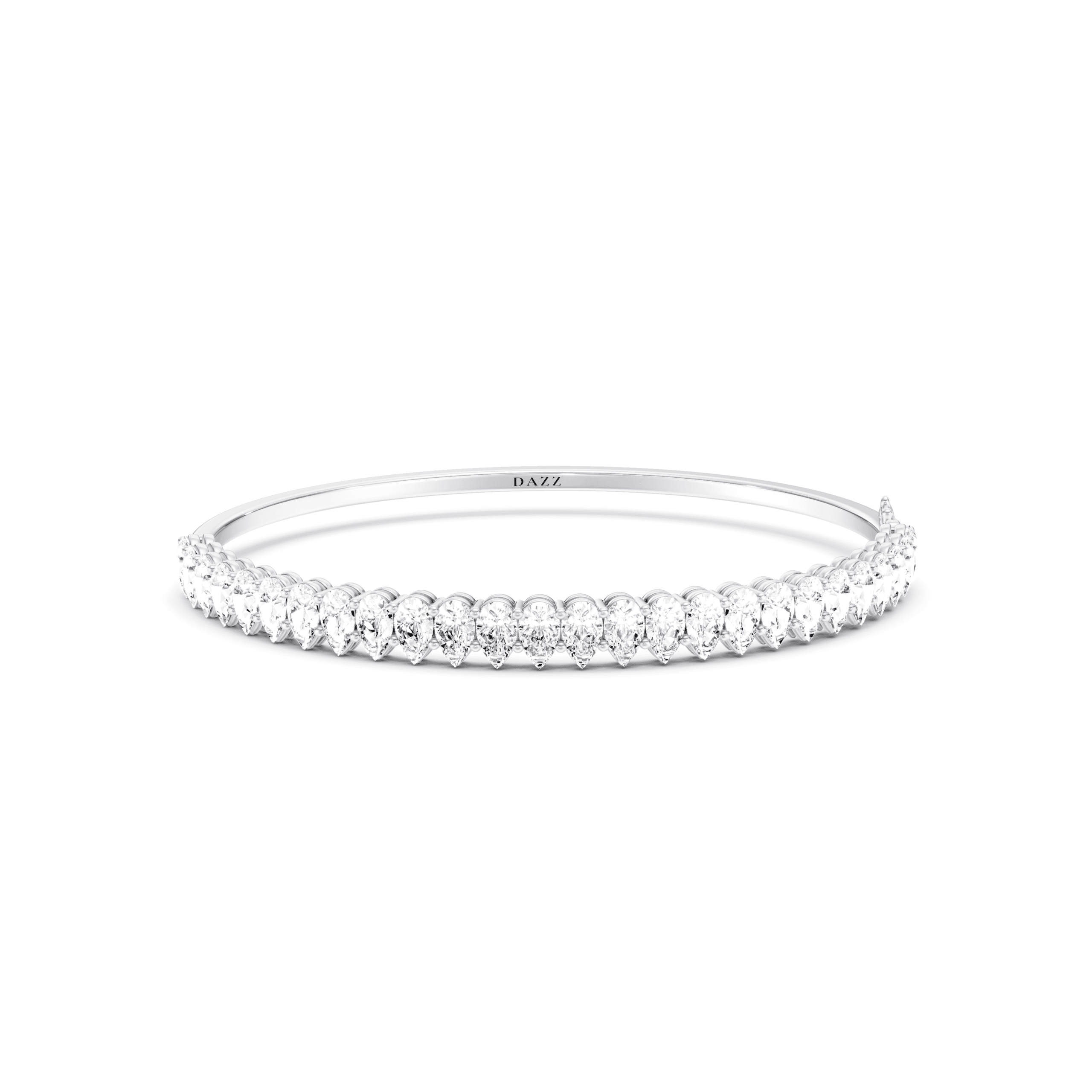 Bangle Pear — White Gold