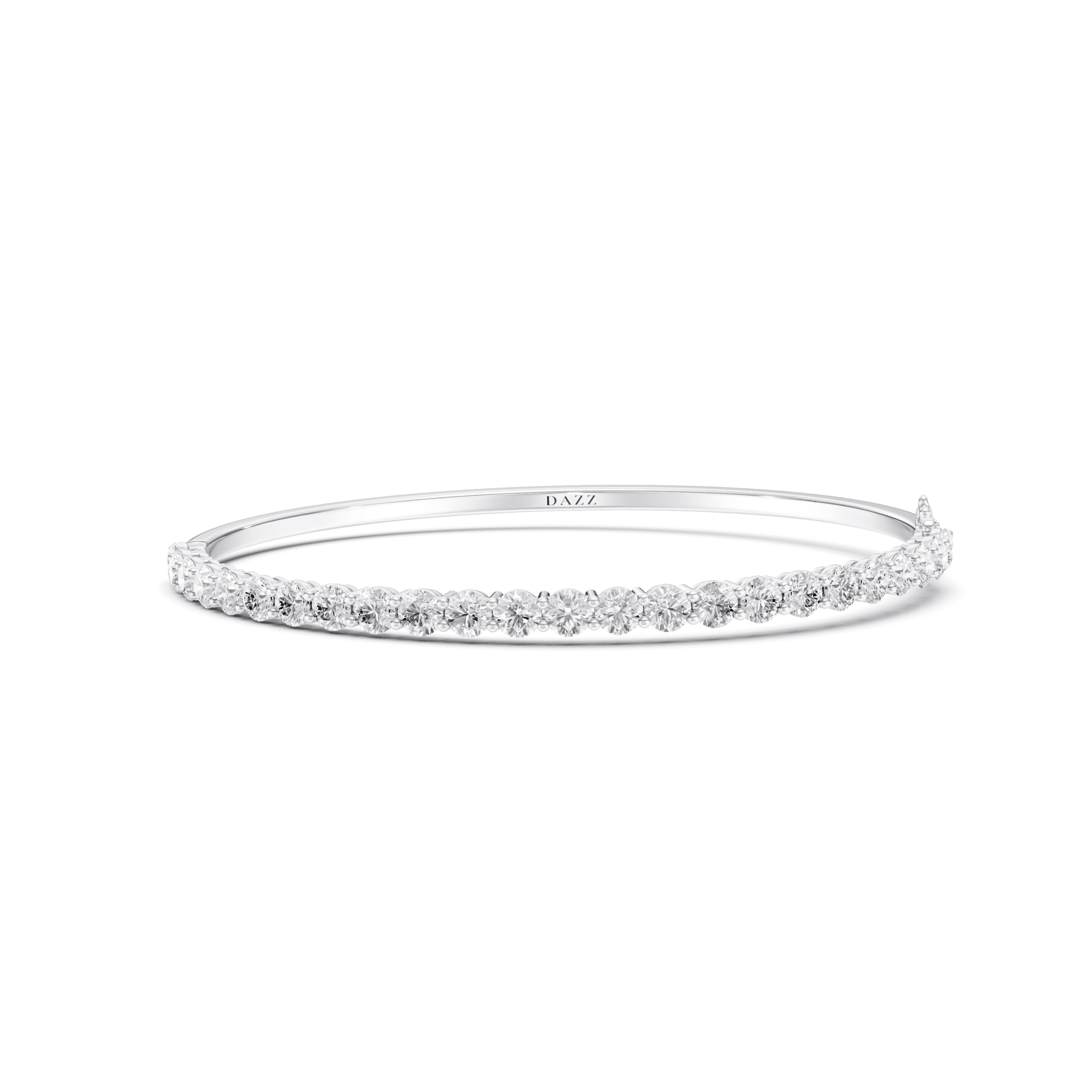 Bangle Round 3mm — White Gold