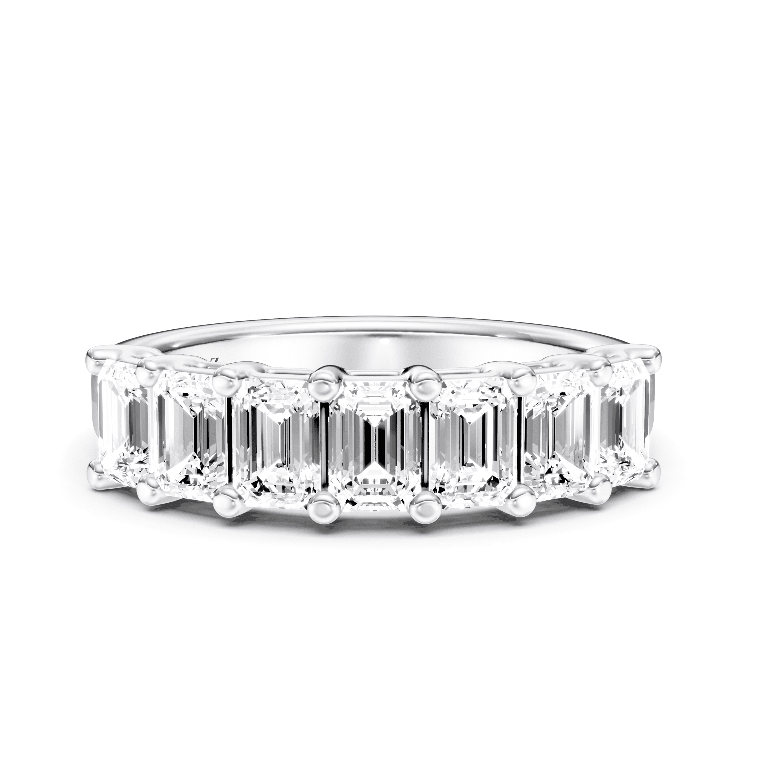 Eternity Ring Emerald — White Gold
