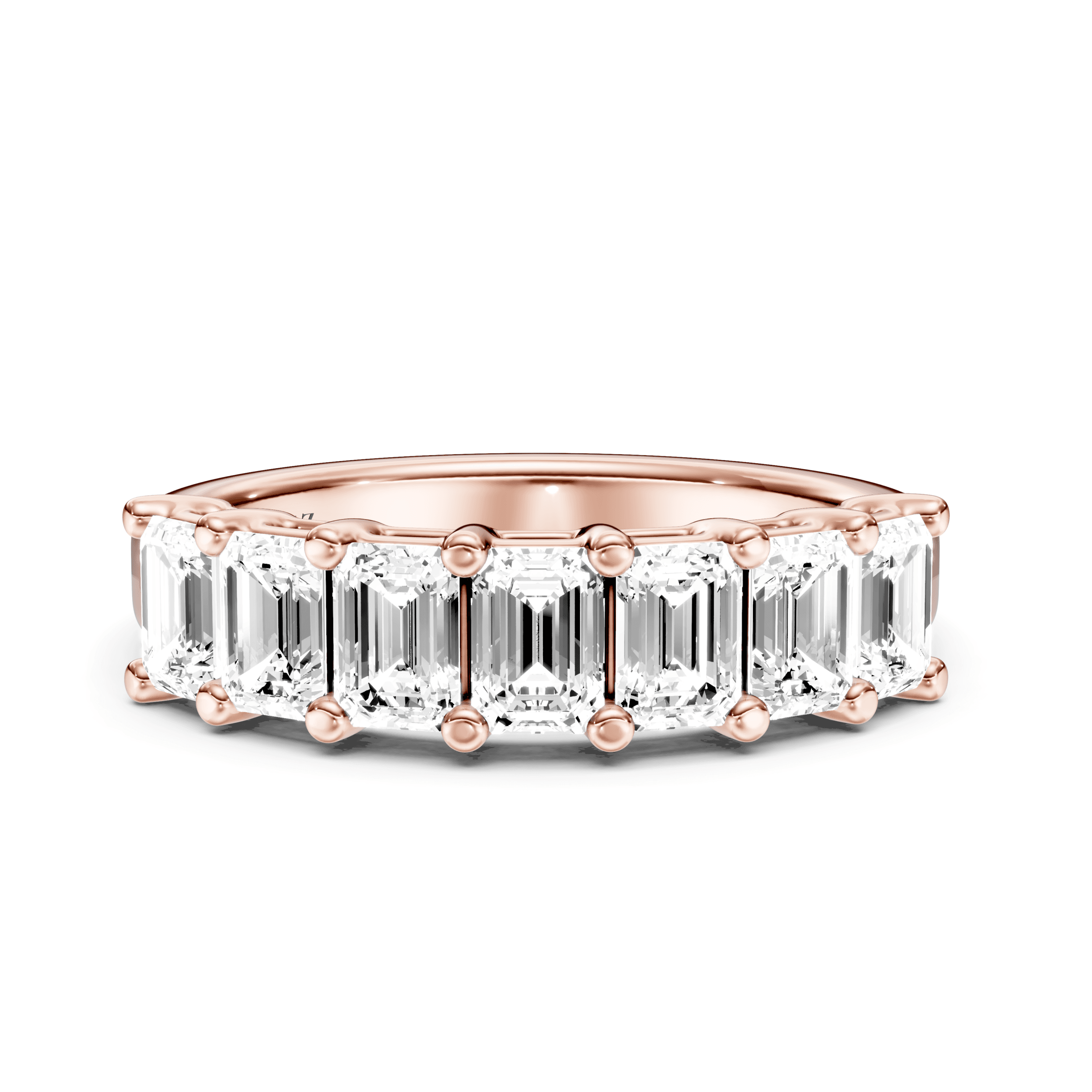 Eternity Ring Emerald — Rose Gold