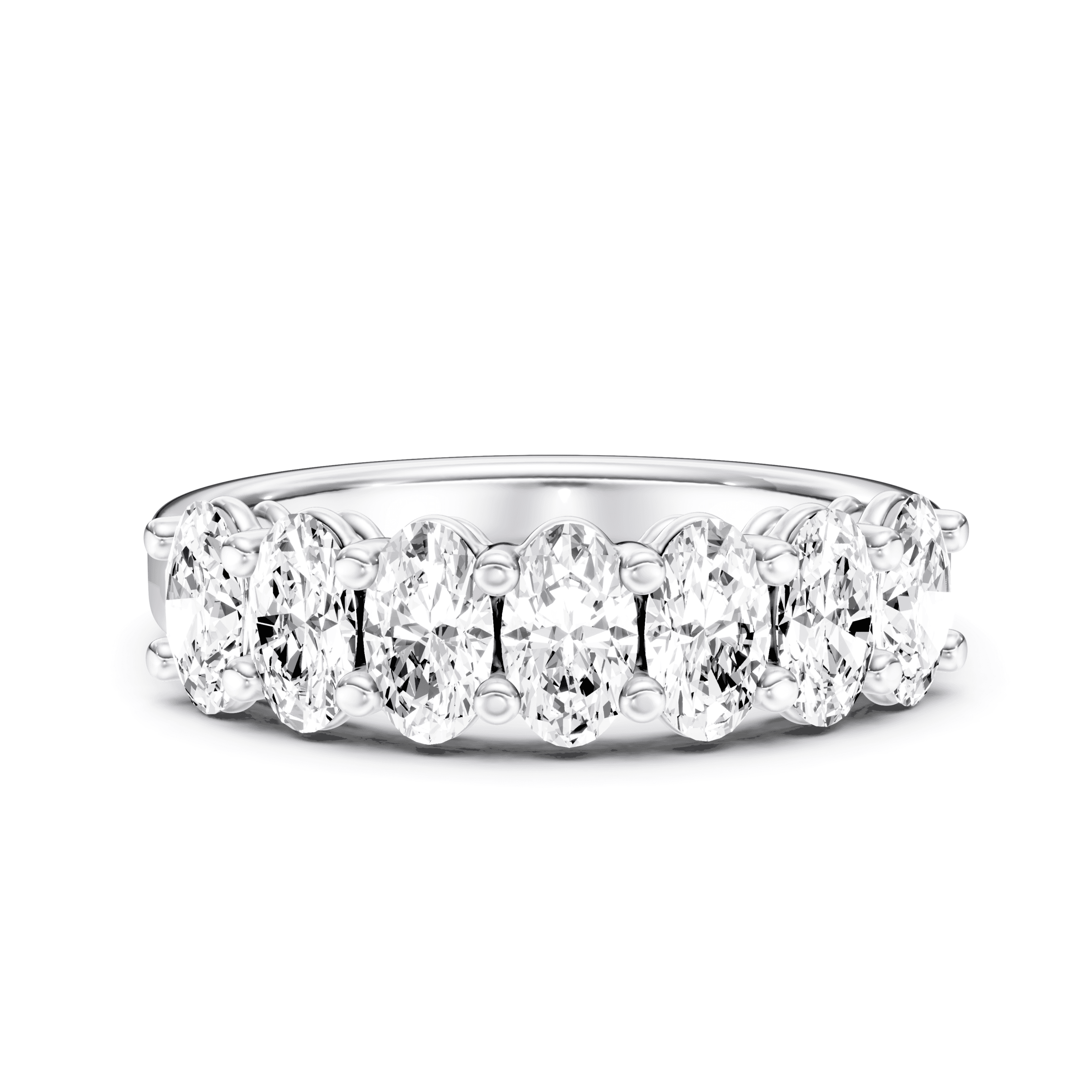 Eternity Ring Oval — White Gold