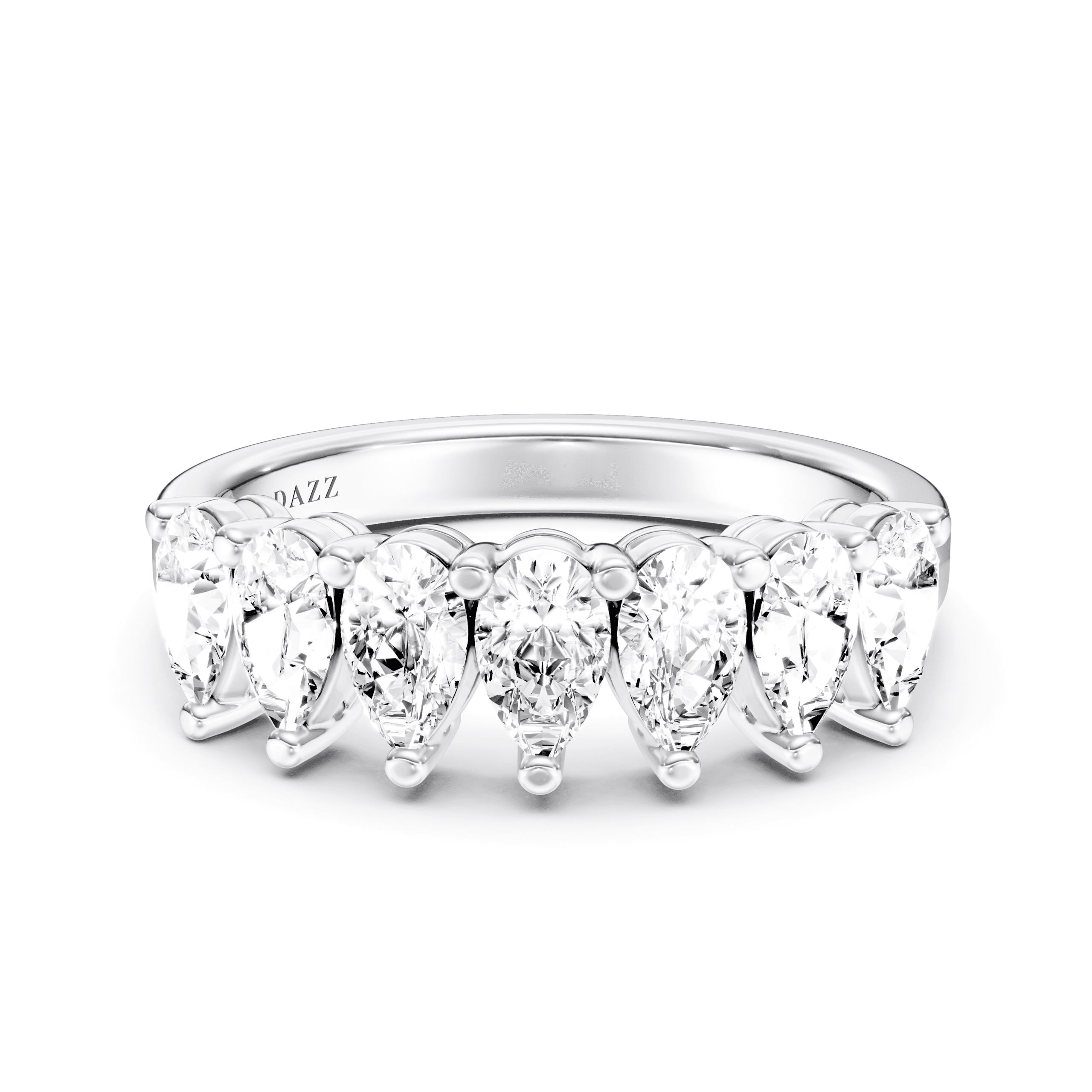 Eternity Ring Pear — White Gold