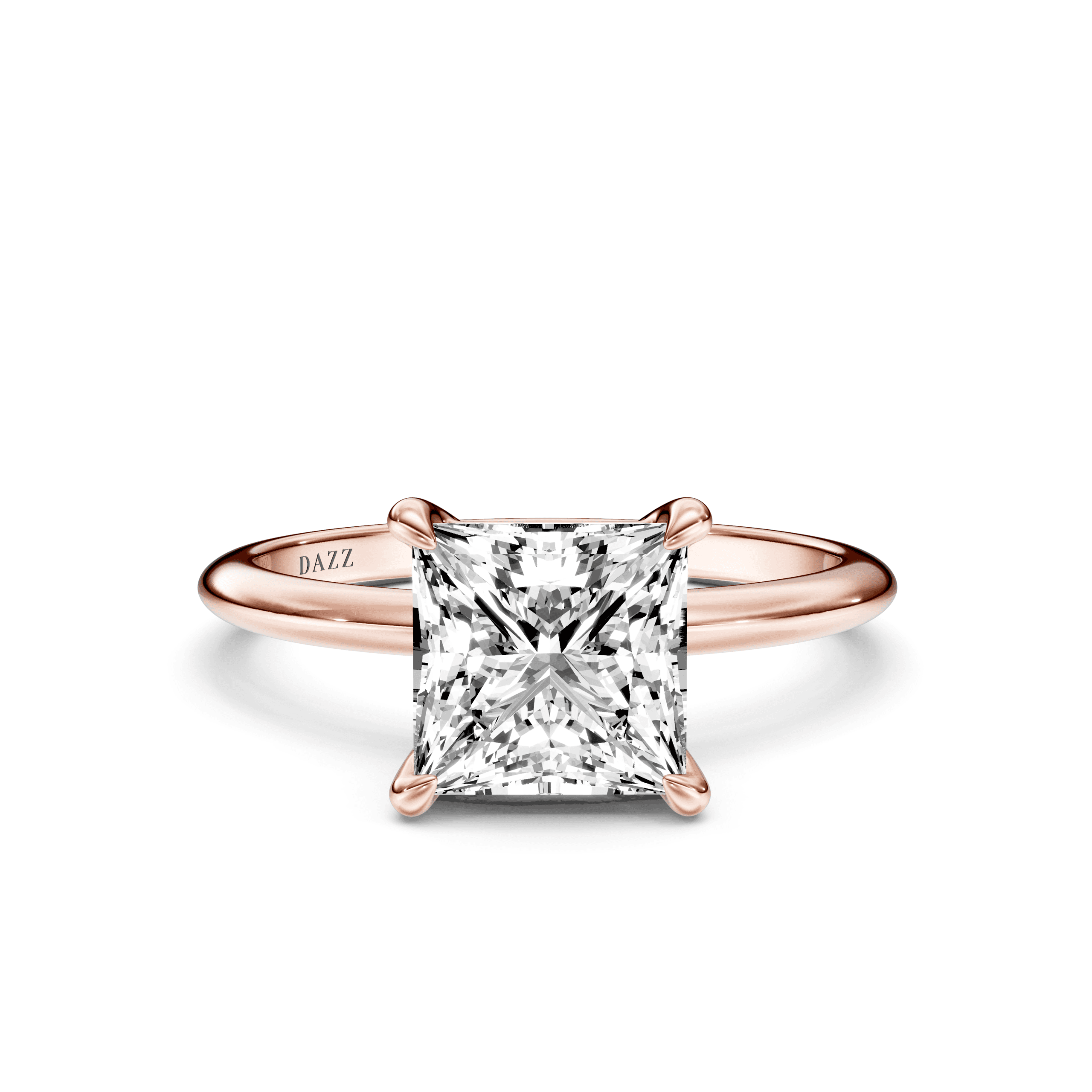 Solitaire Princess — Rose Gold