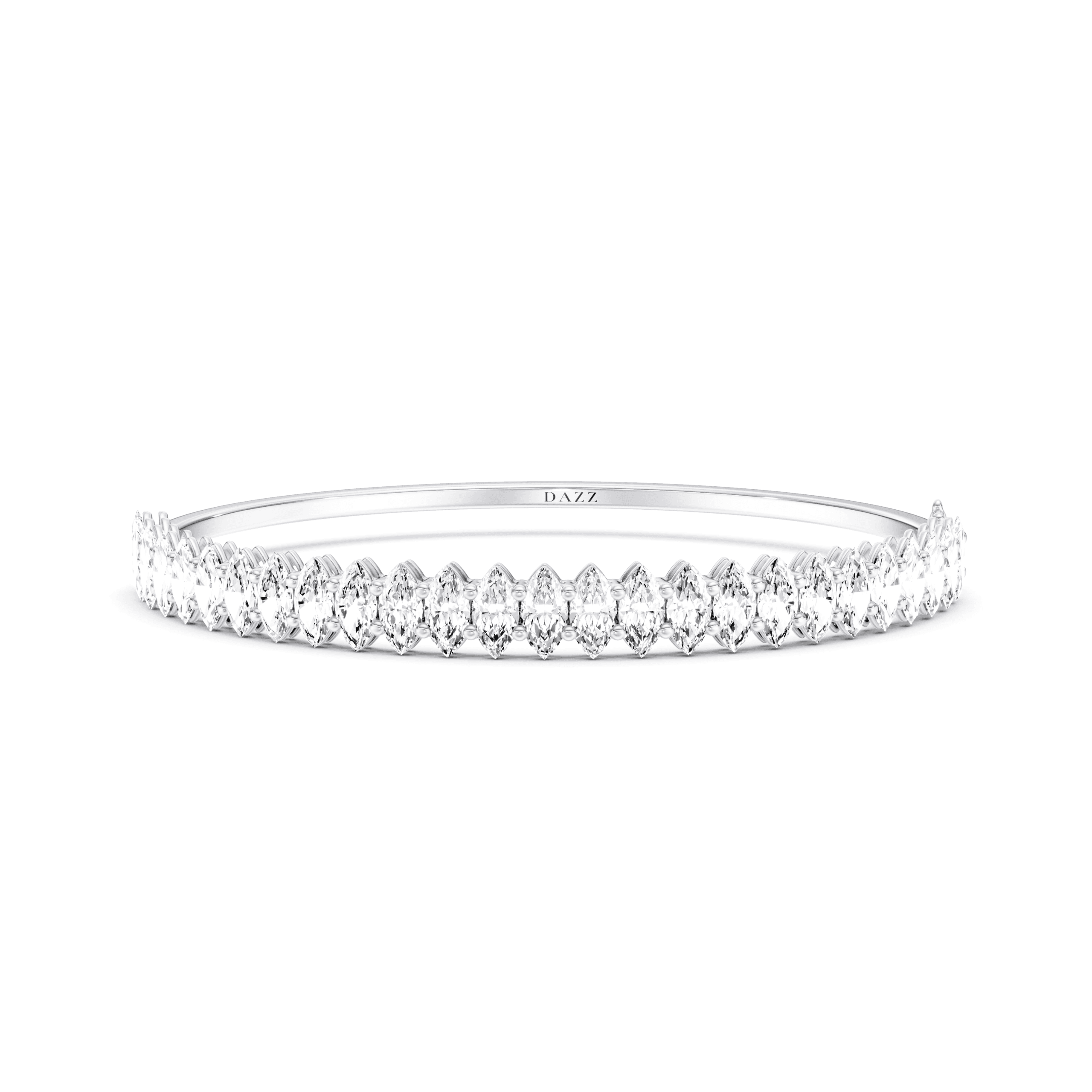 Bangle Marquise — White Gold