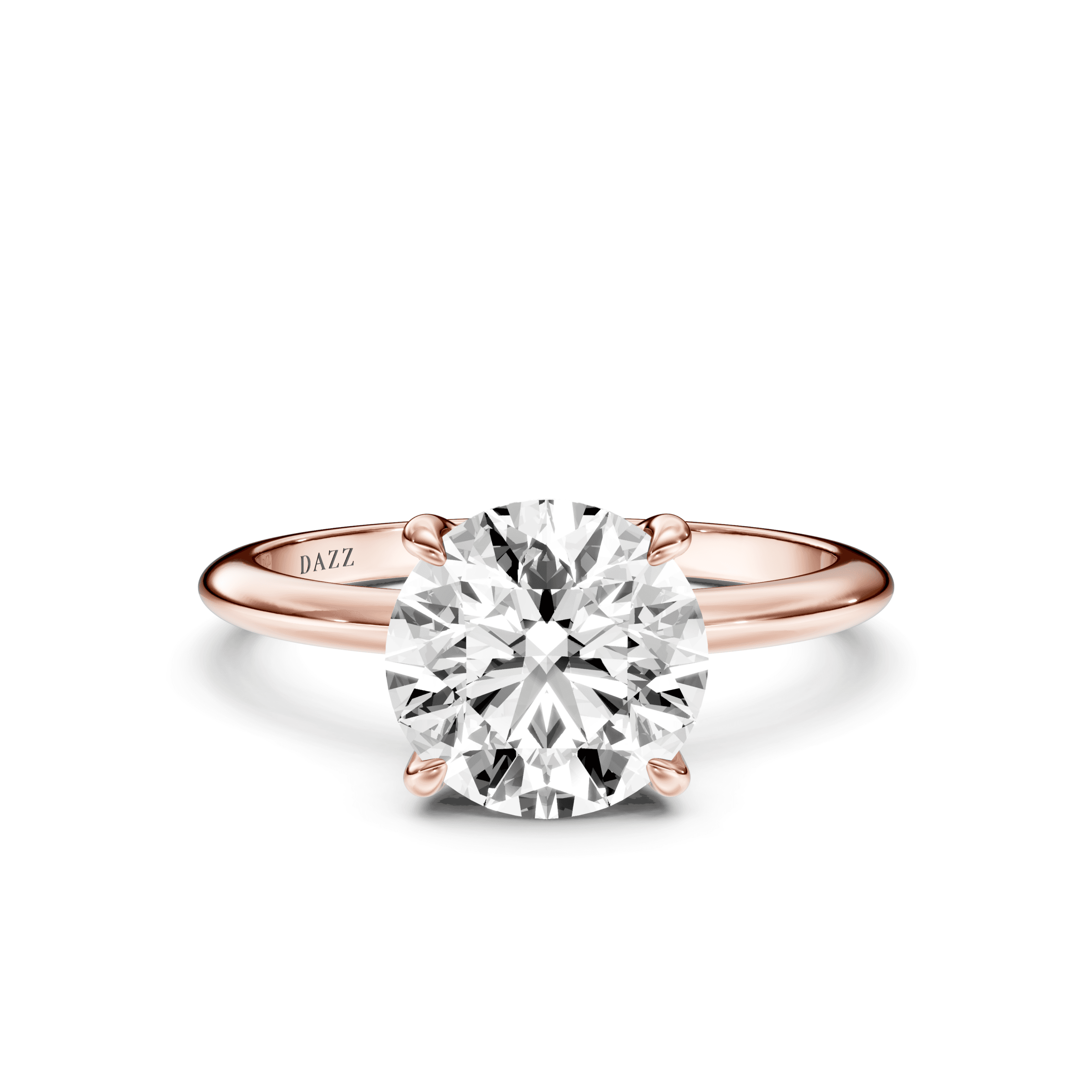 Solitaire Round — Roségold